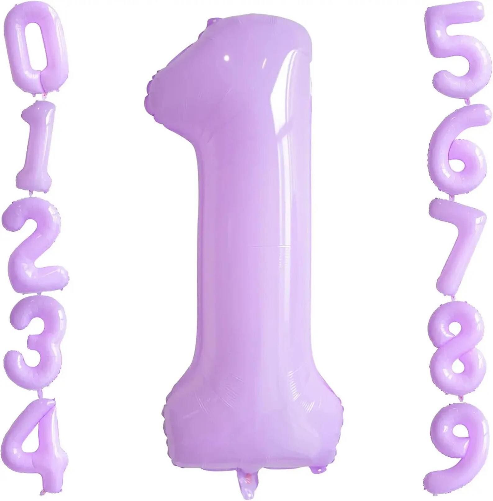 Giant Pastel Purple Number Balloon