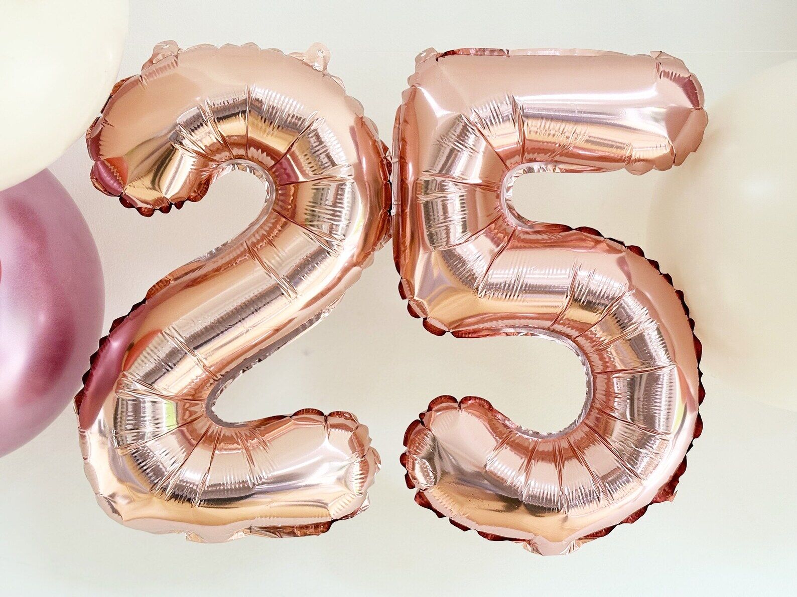 Any Number Rose Gold Balloon Bunting