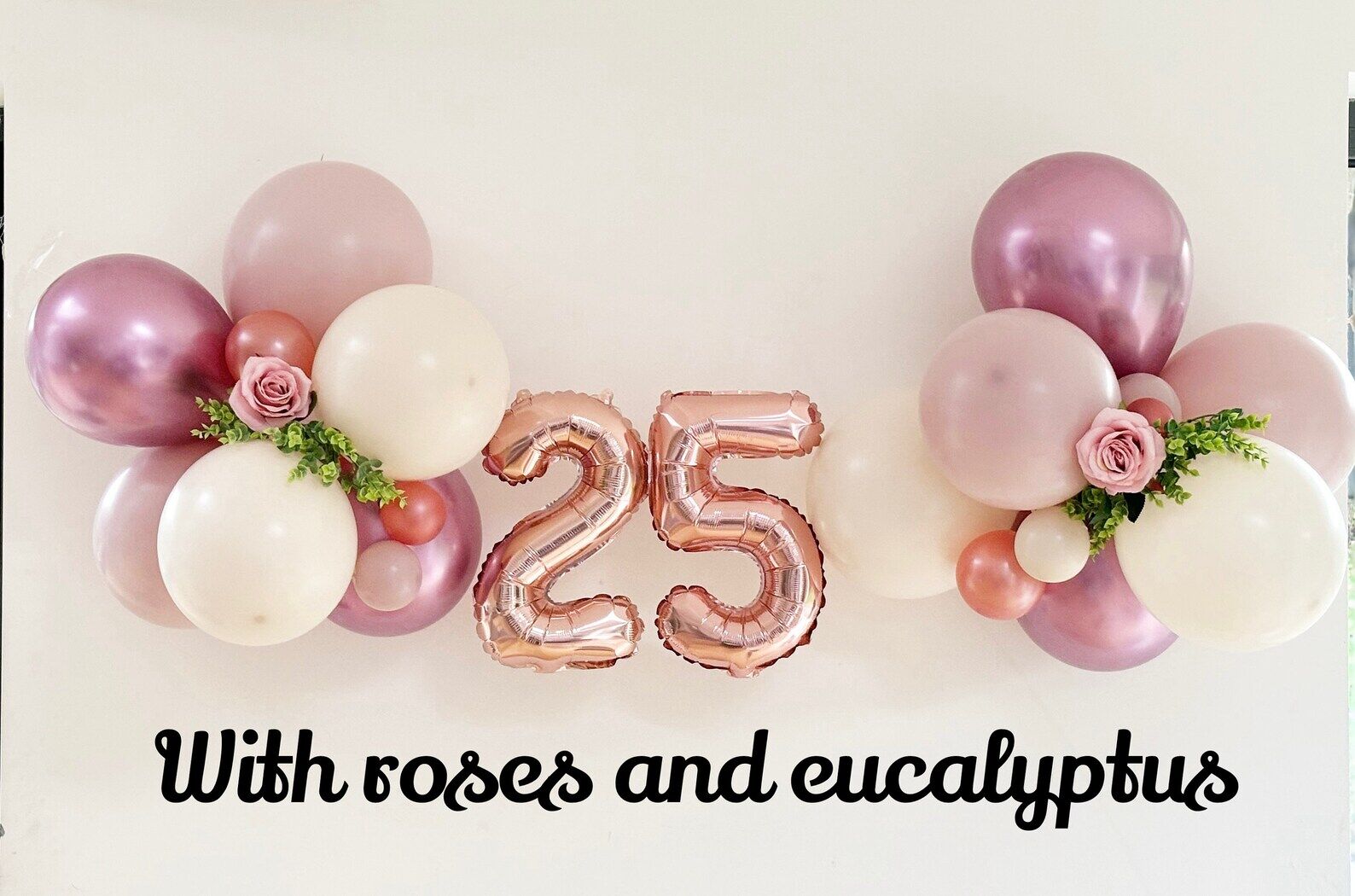 Any Number Rose Gold Balloon Bunting