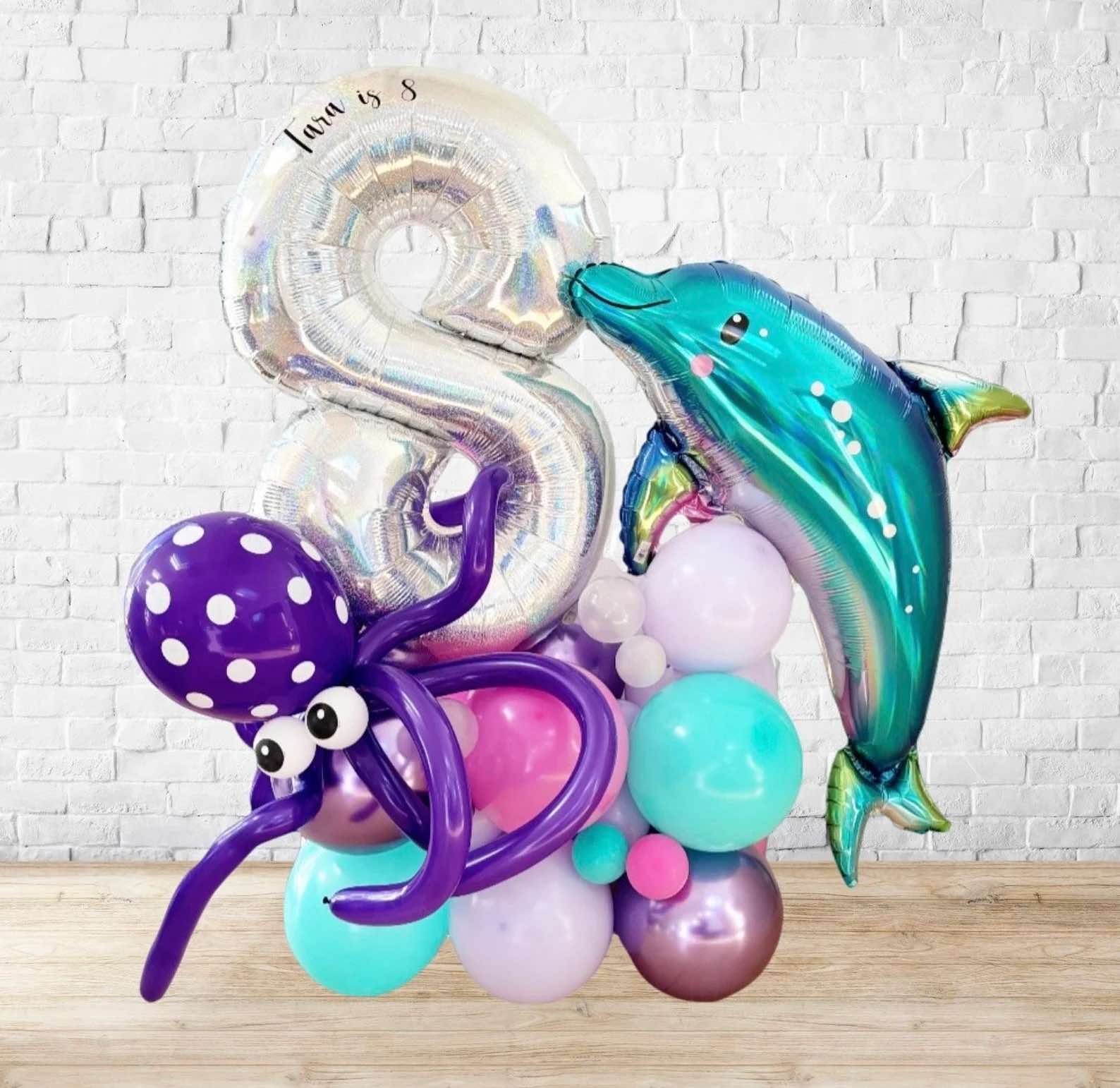 Under The Sea Dolphin Balloon Sculpture