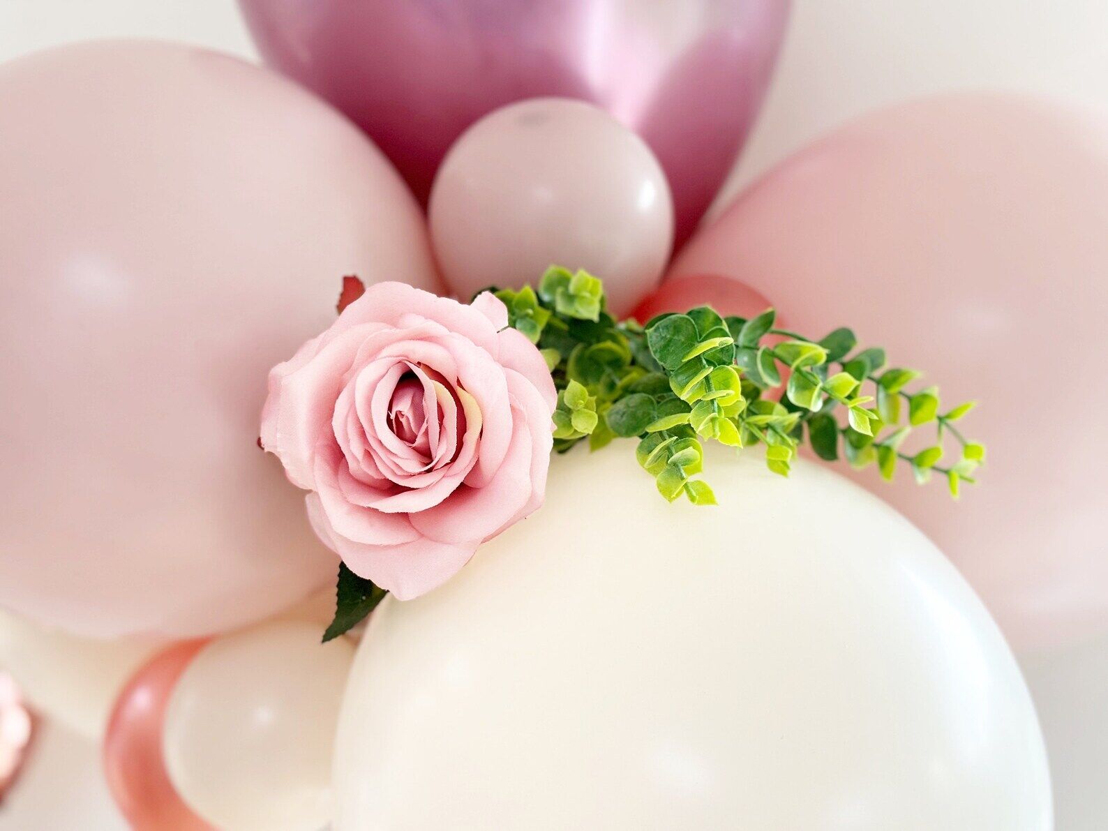 Any Number Rose Gold Balloon Bunting
