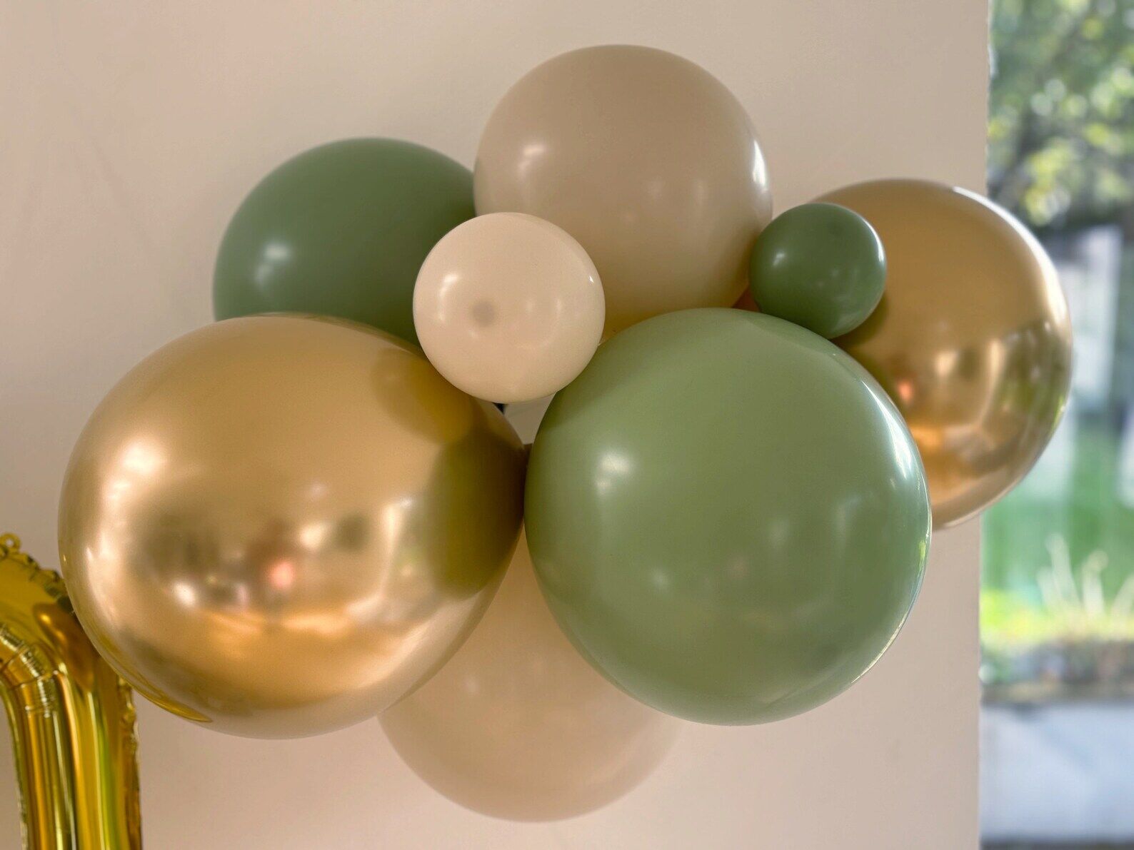 Any Number Sage Green Balloon Bunting
