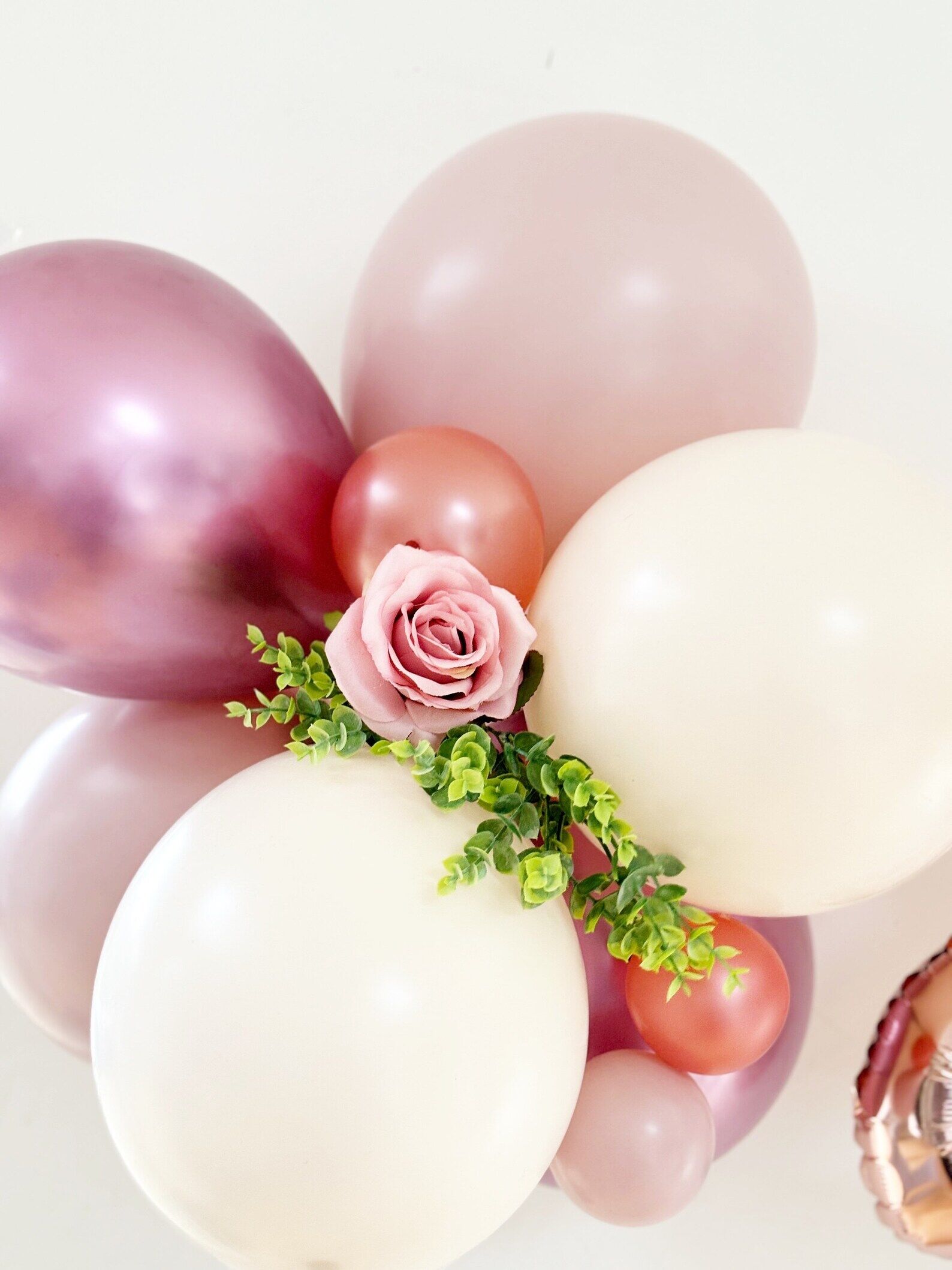 Any Number Rose Gold Balloon Bunting