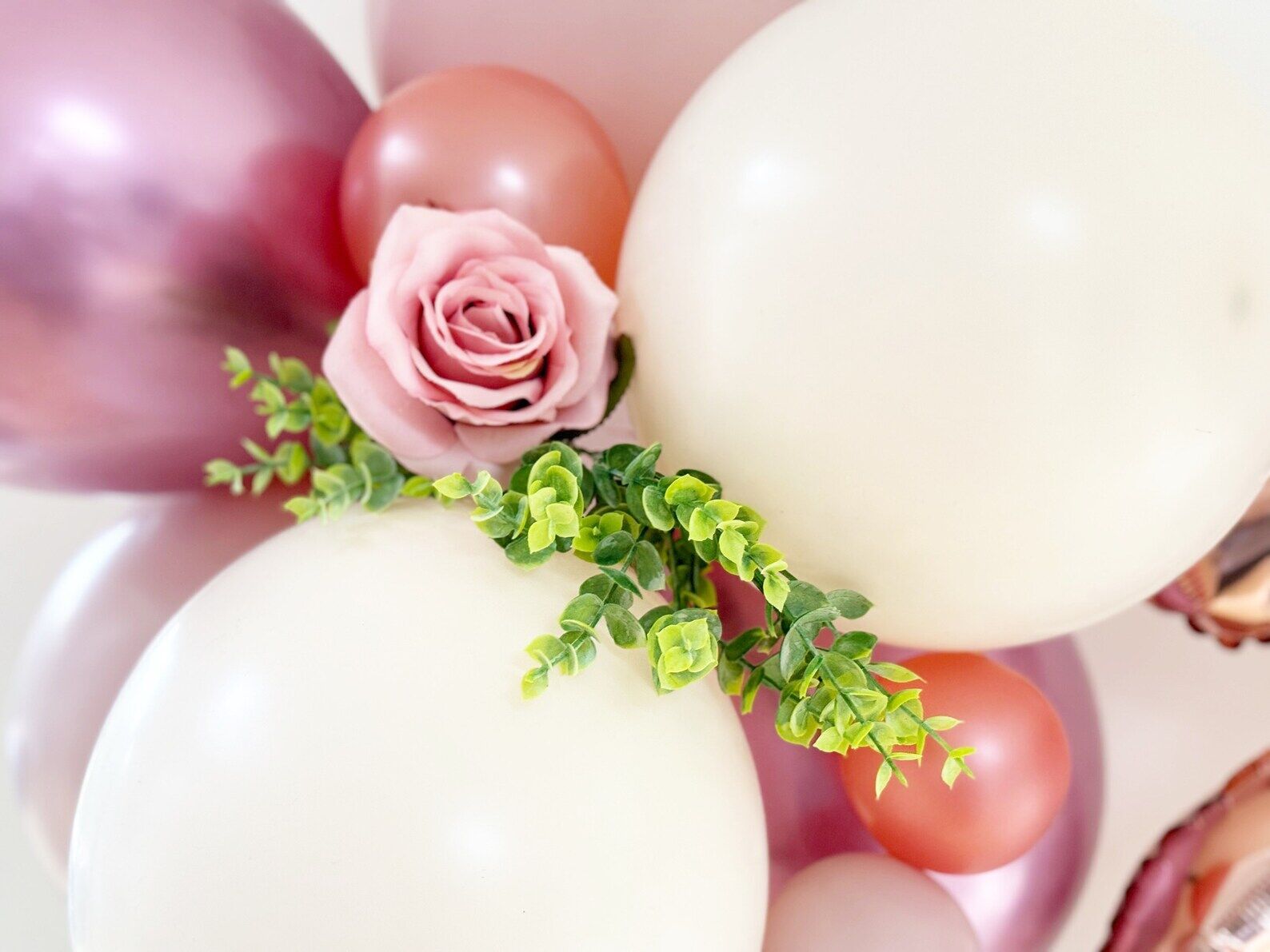 Any Number Rose Gold Balloon Bunting