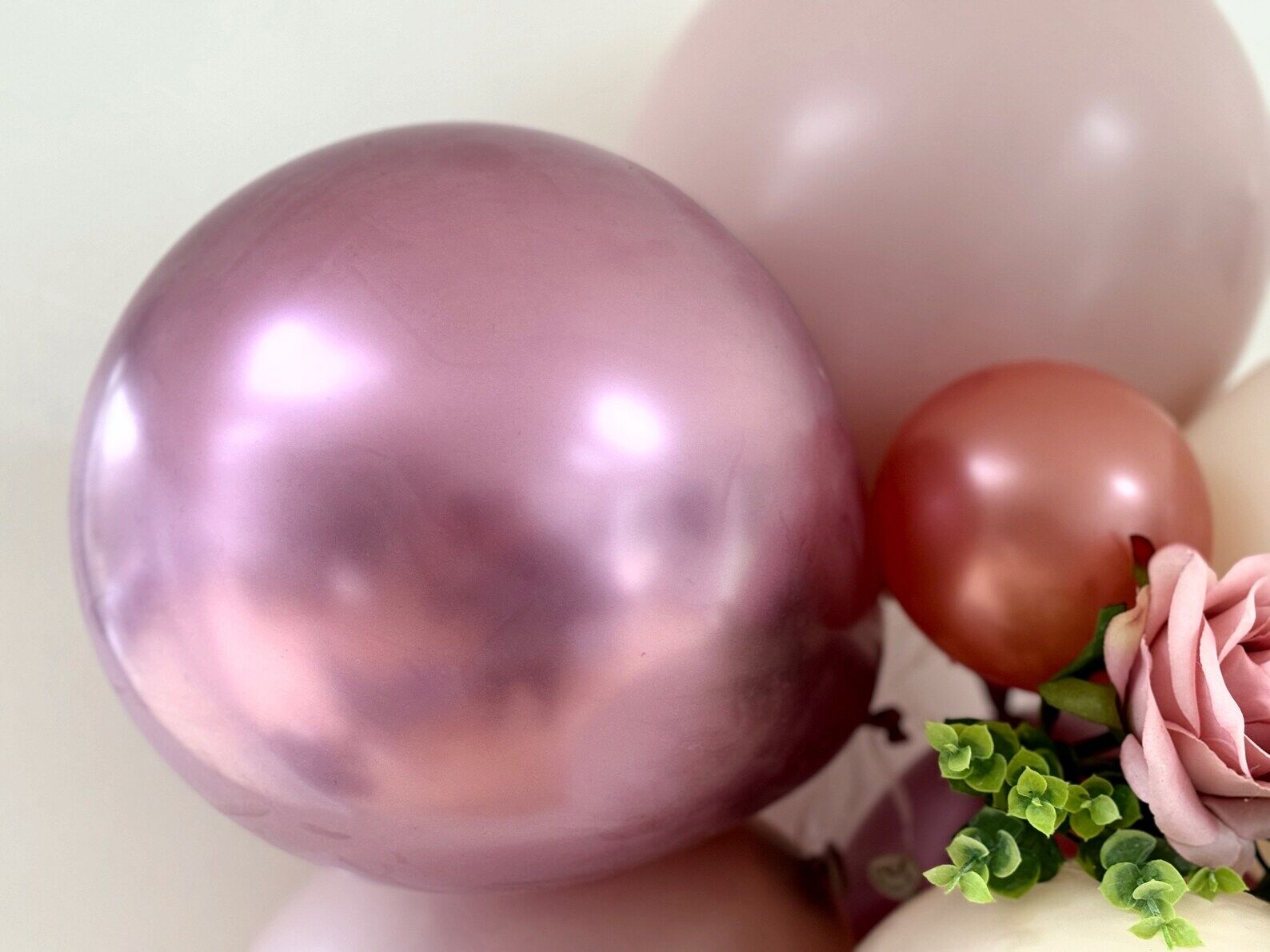 Any Number Rose Gold Balloon Bunting