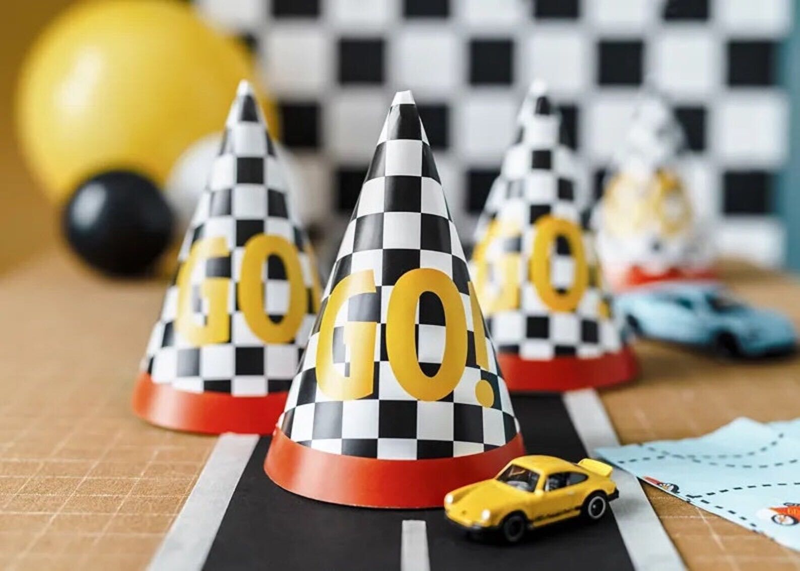 Racing Party Hats