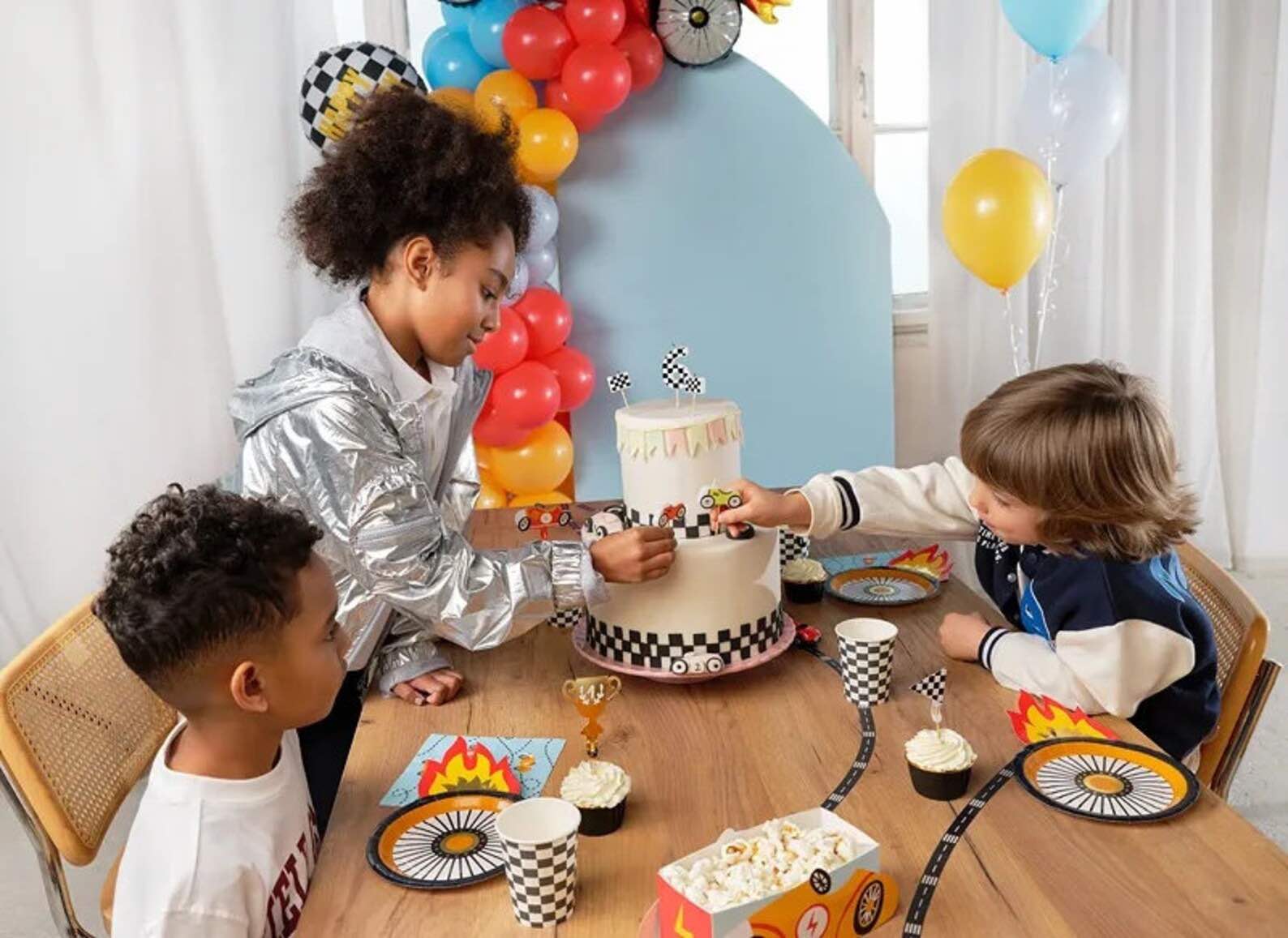 Racing Themed Cup Cake Toppers