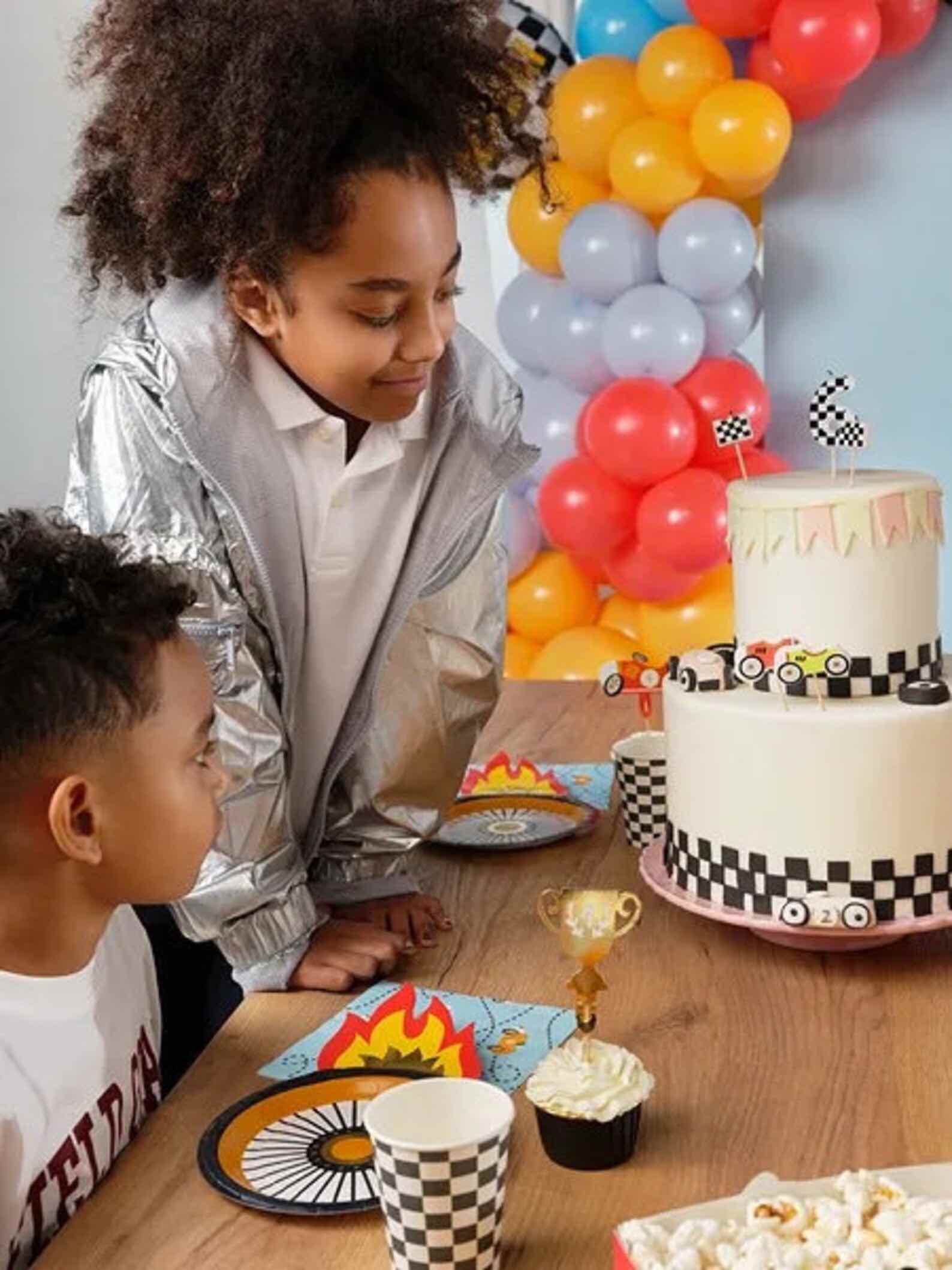 Racing Themed Cup Cake Toppers