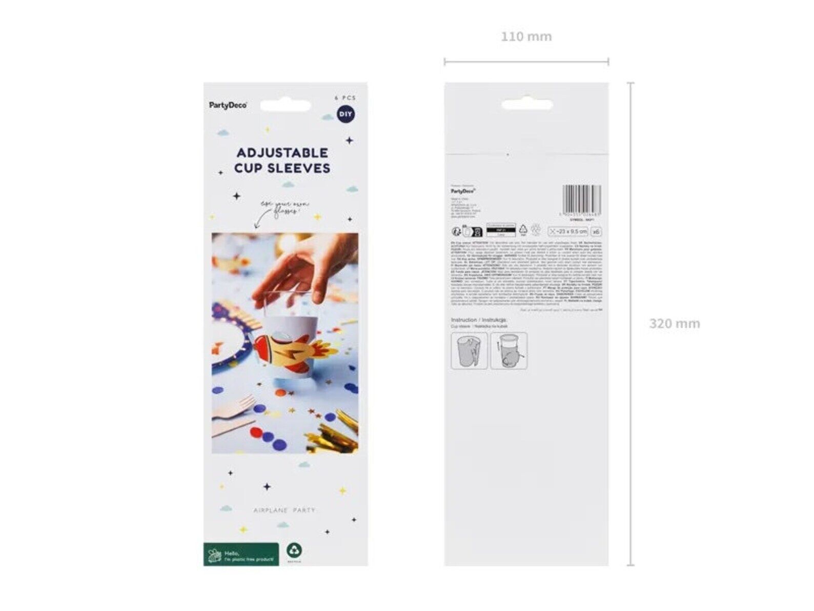 Airplane Adjustable Cup Sleeves