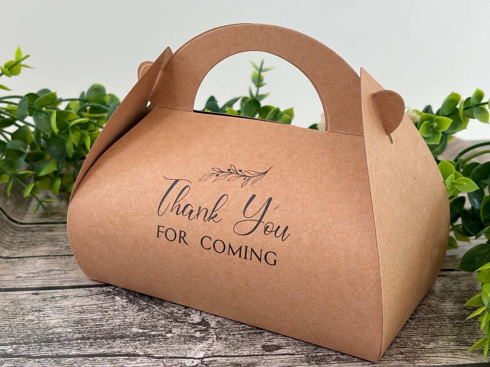 Kraft 'Thank You' Boxes