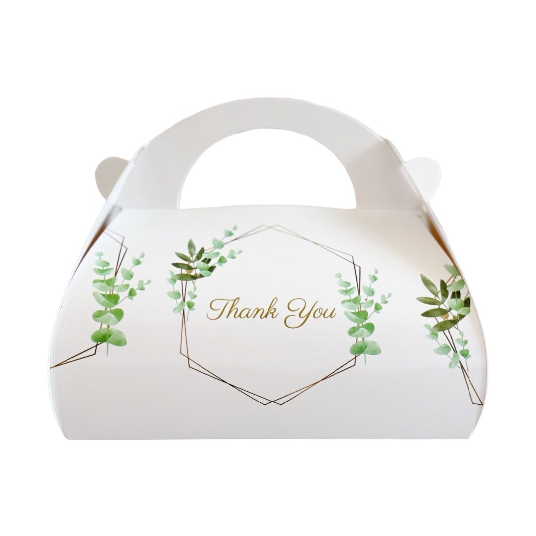 Modern Eucalyptus 'Thank You' Boxes