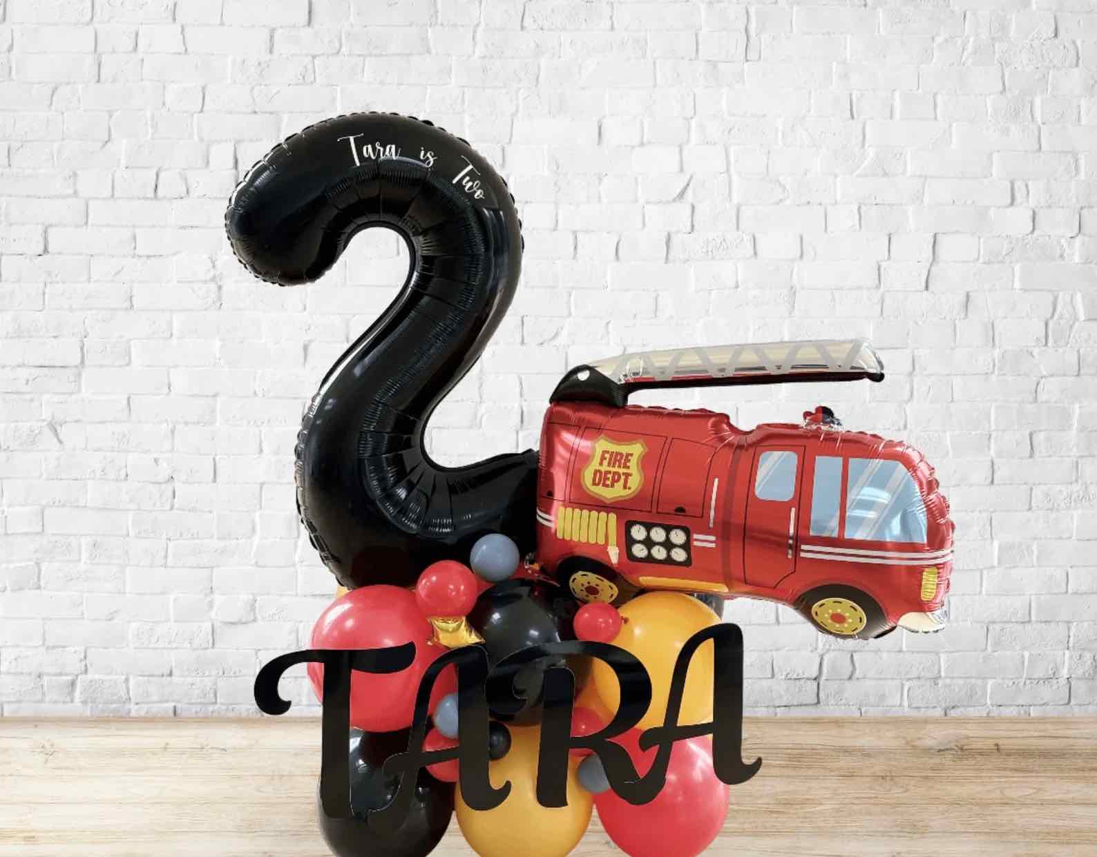Fire Engine Balloon Sculpture