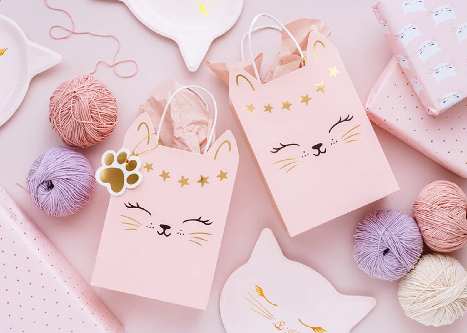 Cute Pink Cat Gift Bag Tara s Wonderworld