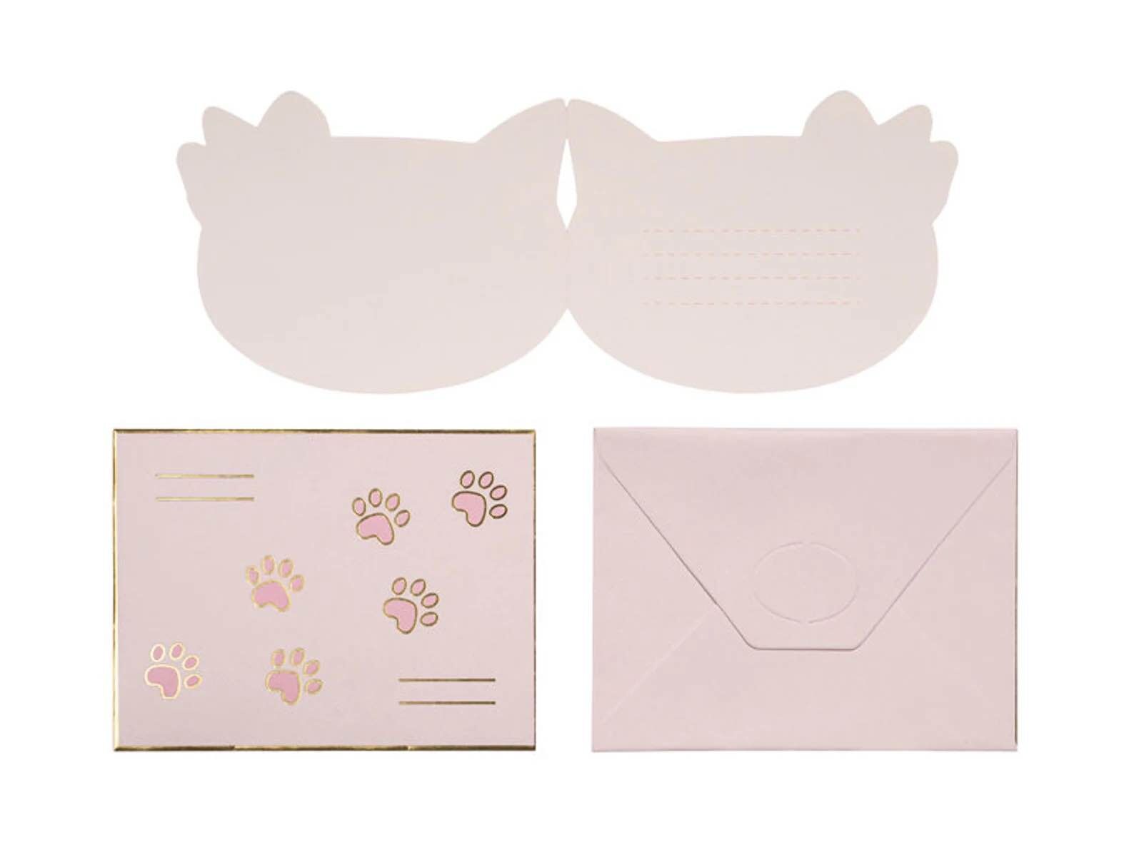 Pink Cat Invitations