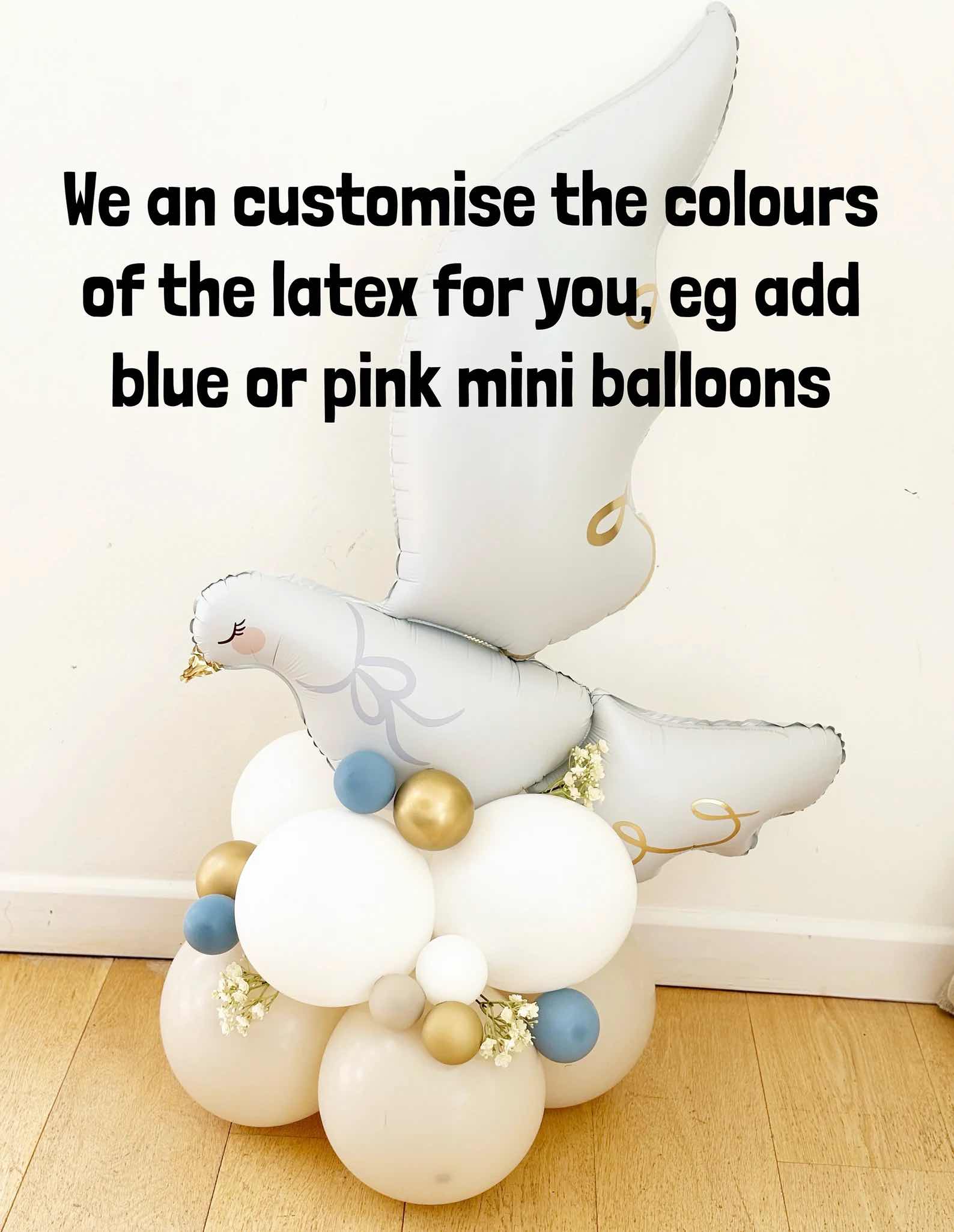 Dove and Holy Cross Balloon Stack