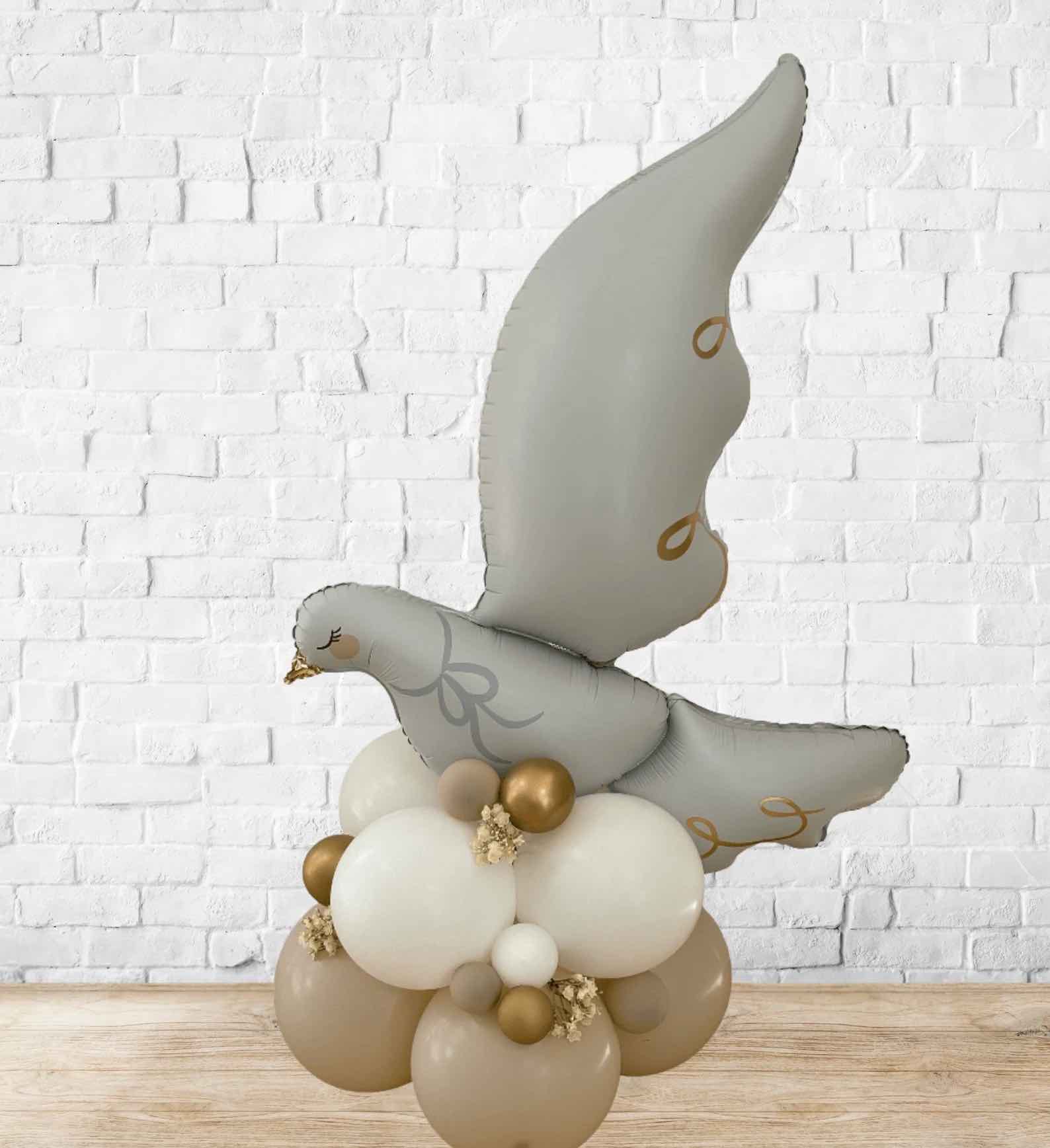 Dove and Holy Cross Balloon Stack