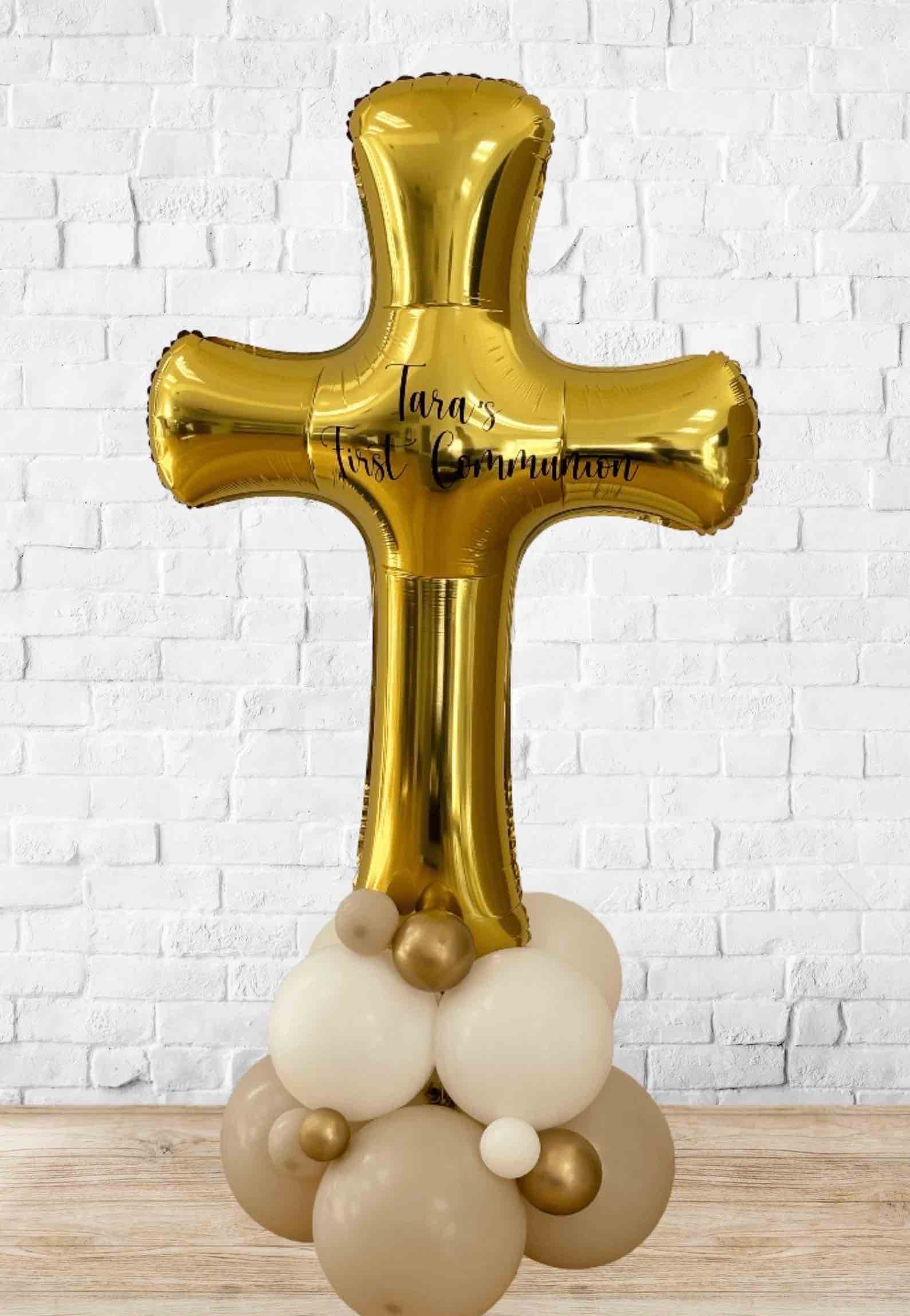 Dove and Holy Cross Balloon Stack