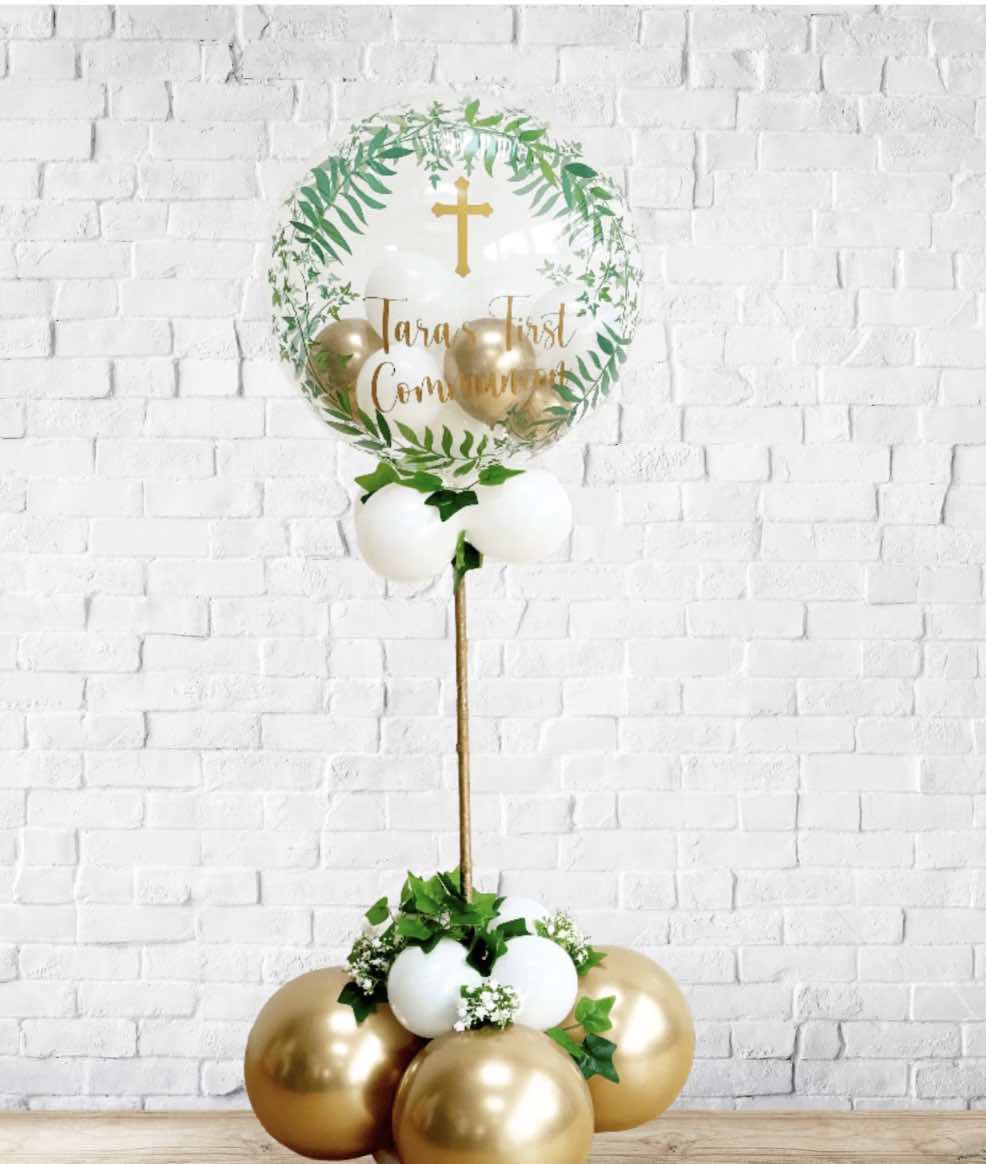 Personalised Communion/Christening Balloon Stand