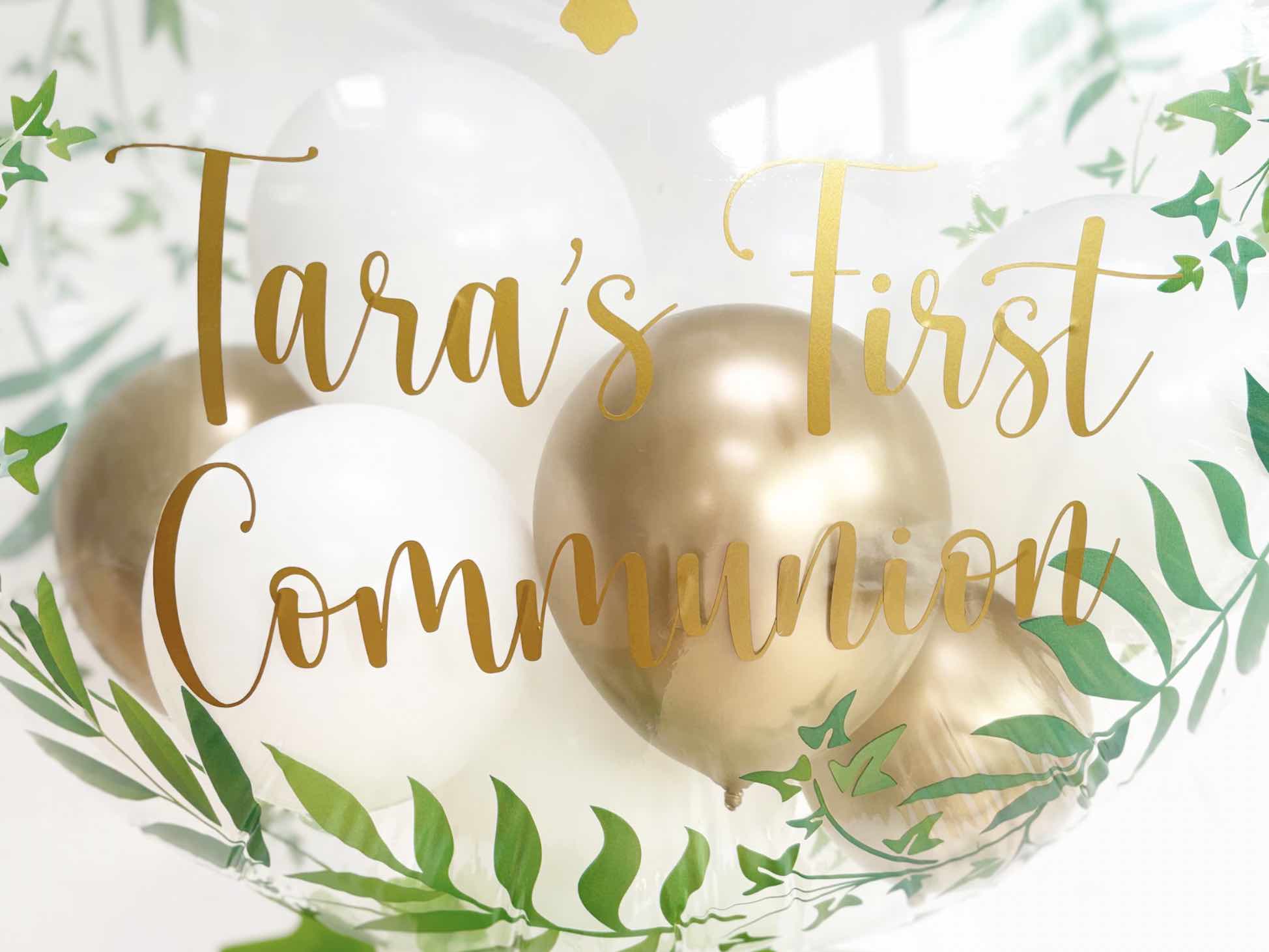 Personalised Communion/Christening Balloon Stand