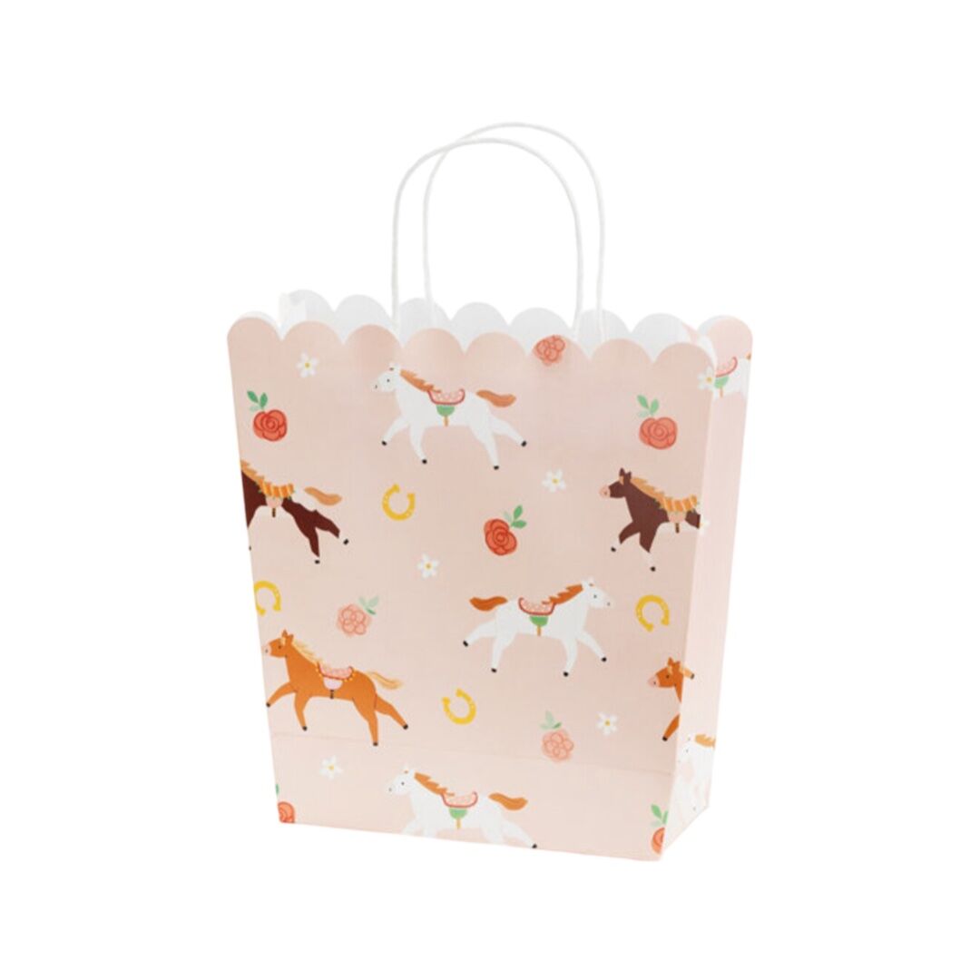 Cute Pink Horses Gift Bag