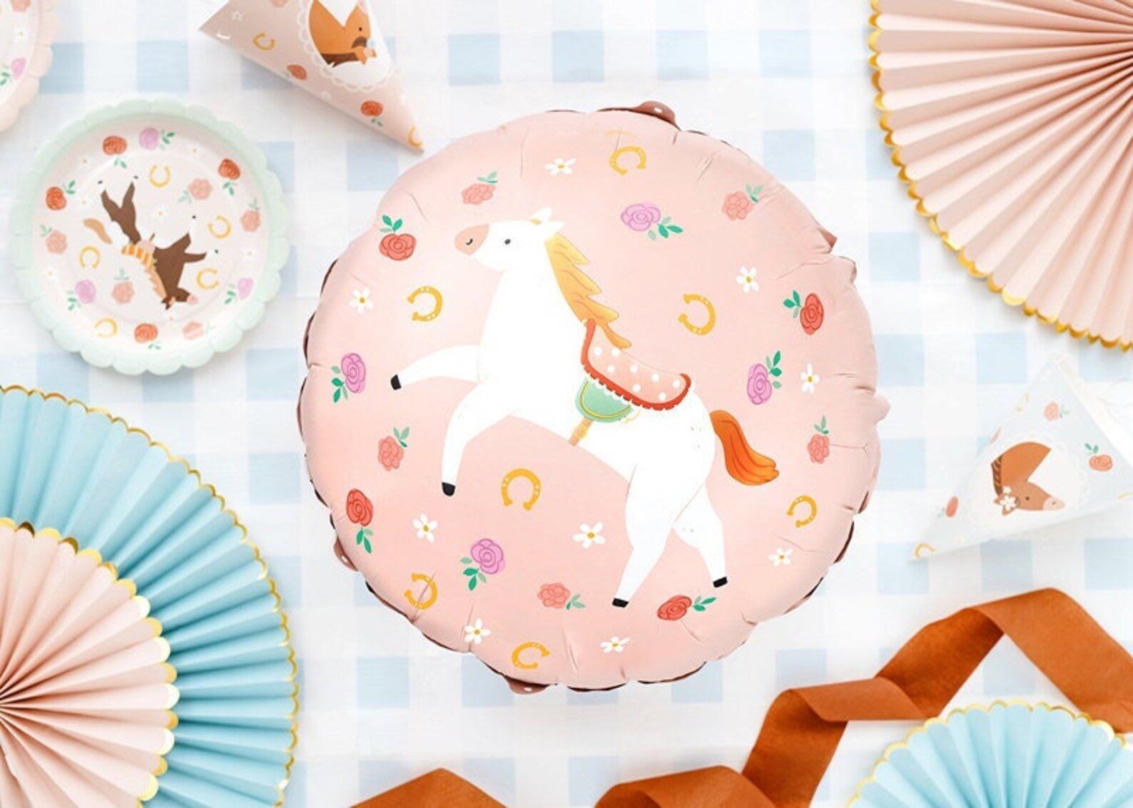 Adorable Horse Foil Balloon