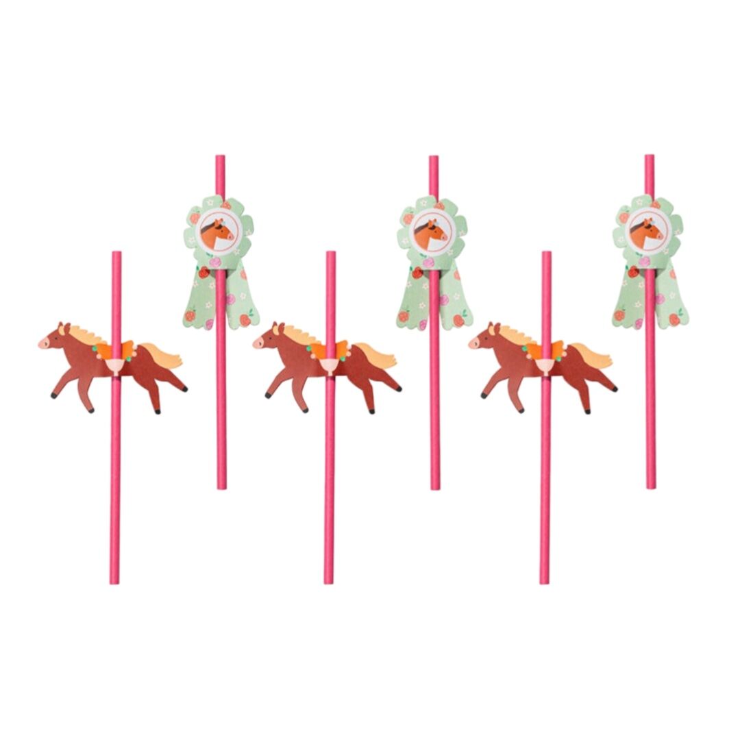 Horses Paper Straws