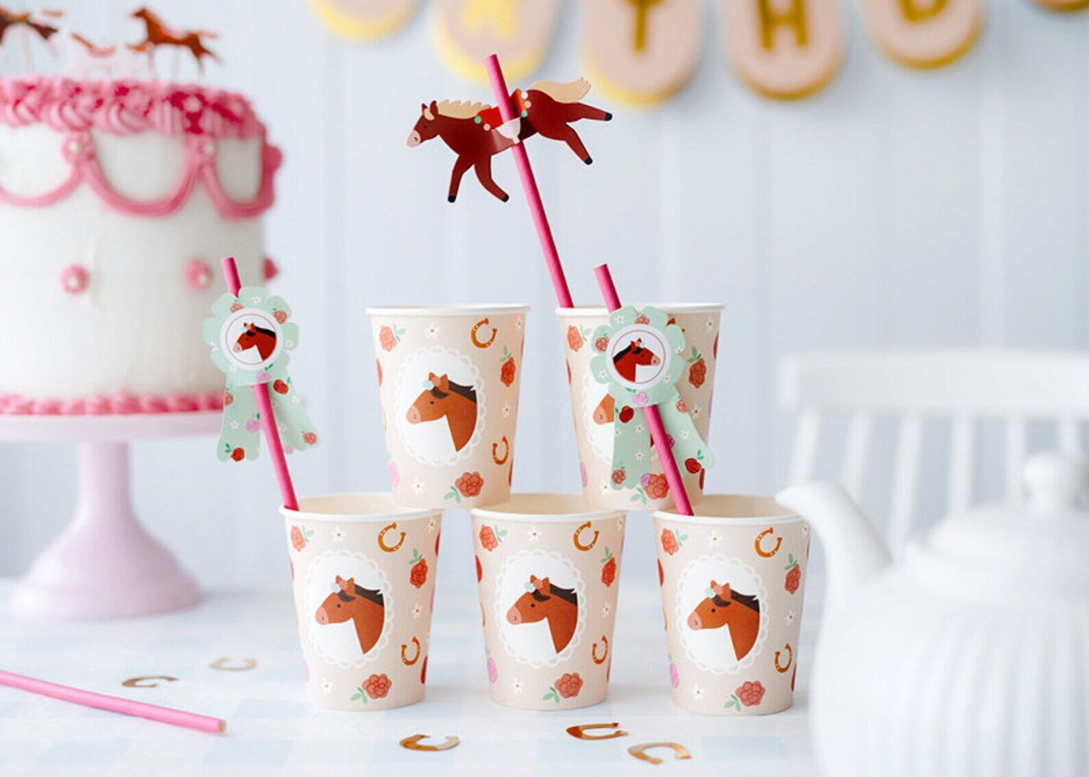 Horses Paper Straws