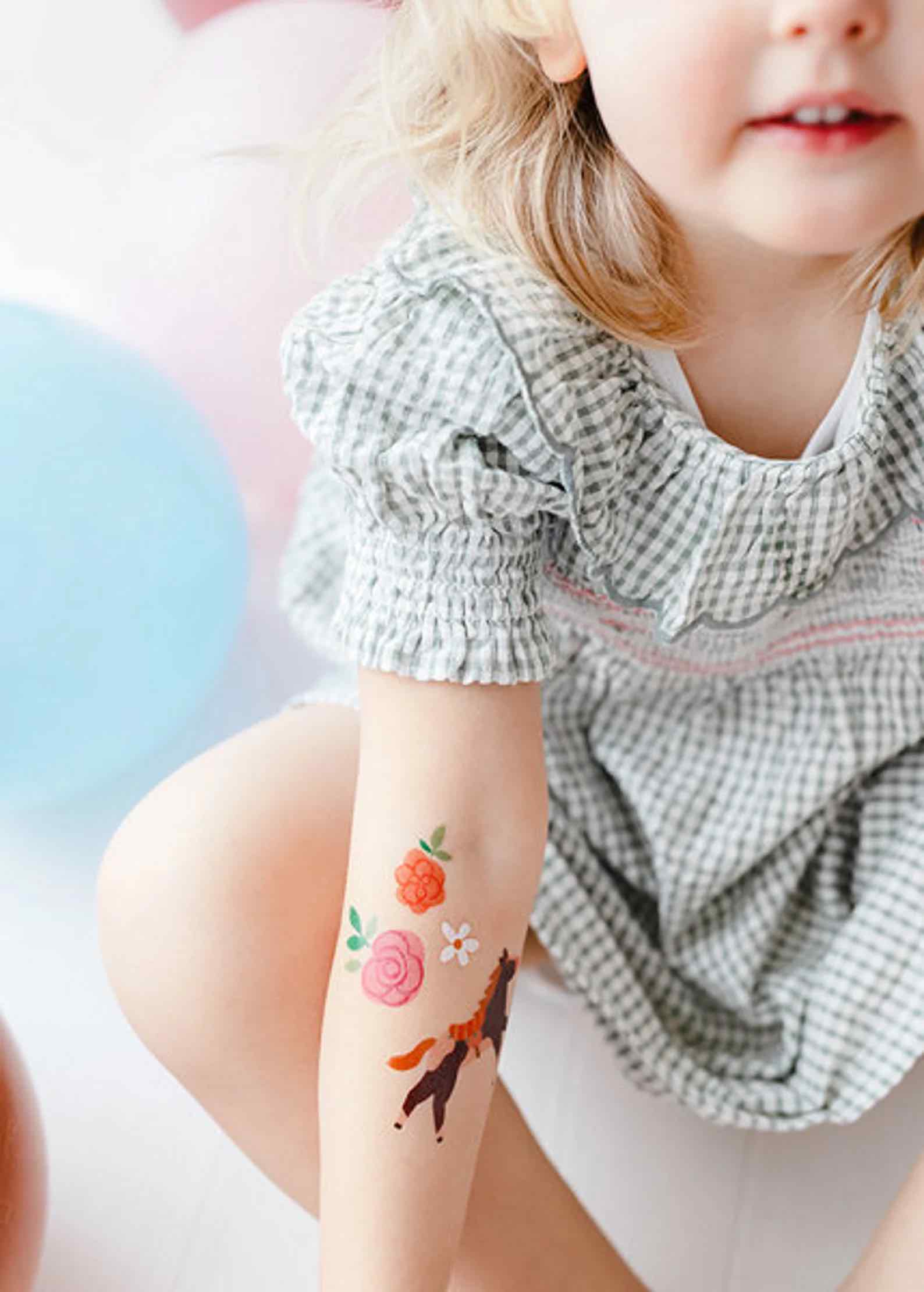 Temporary Horse Theme Tattoos