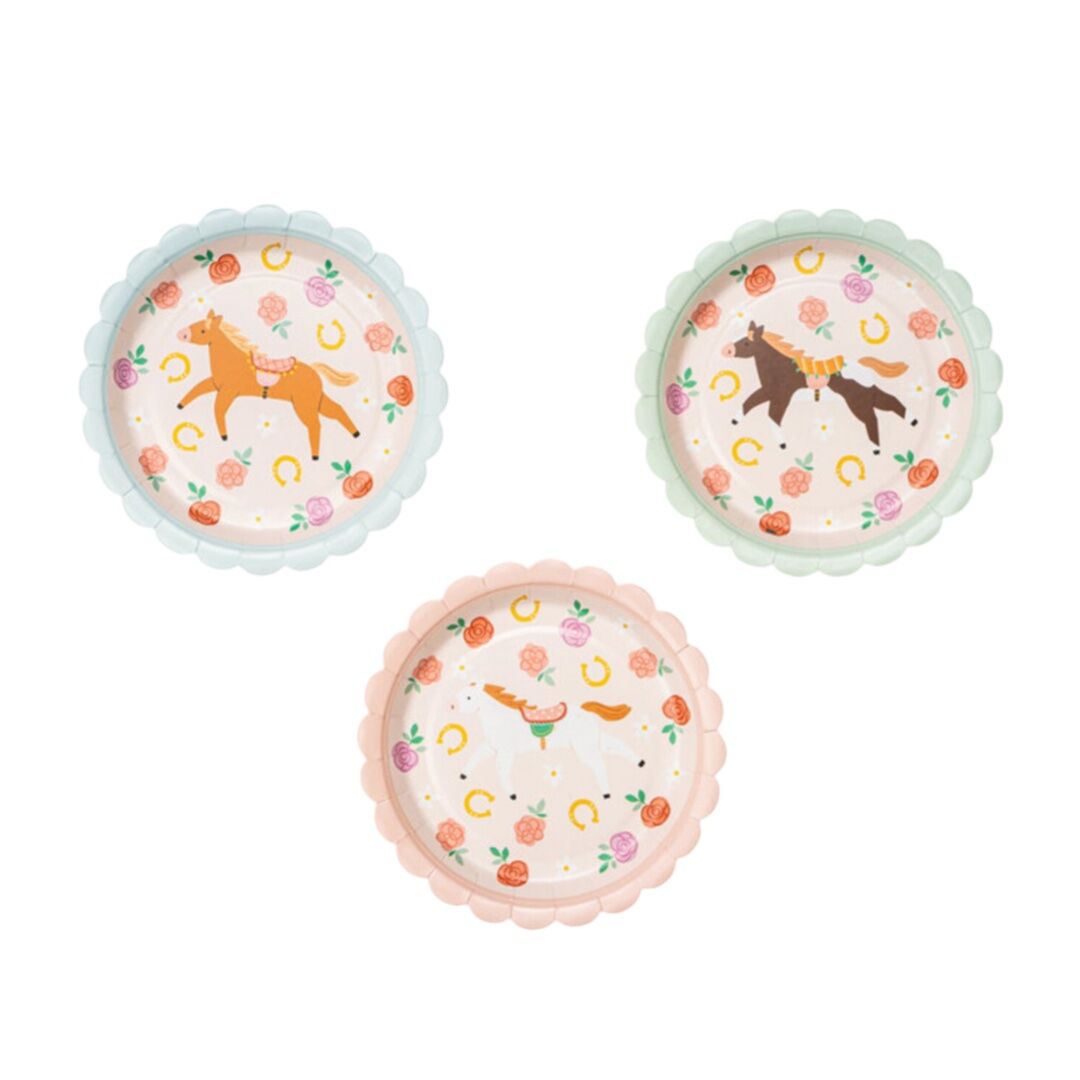 Horses Paper Plates