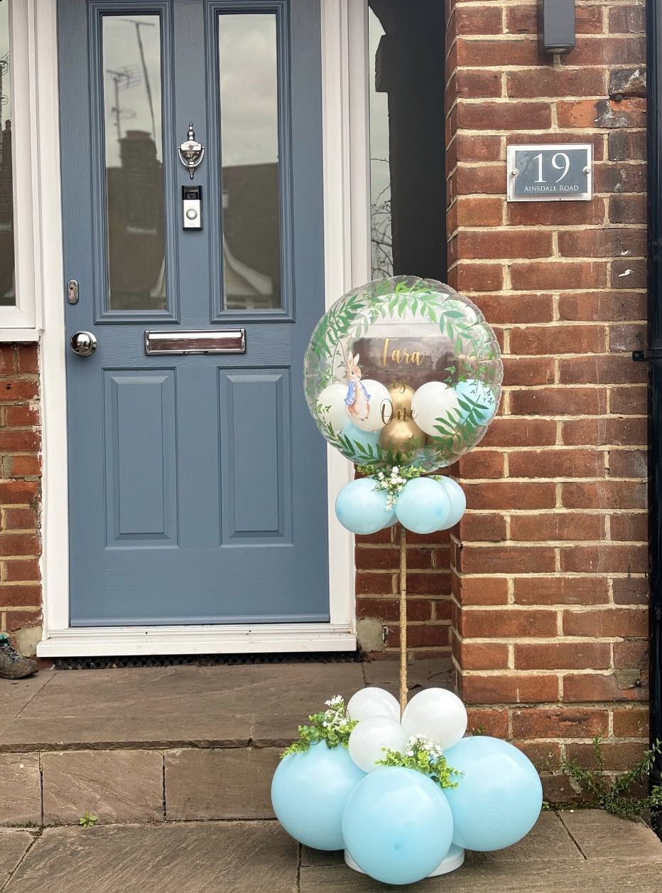 Personalised Peter Rabbit Balloon Stand
