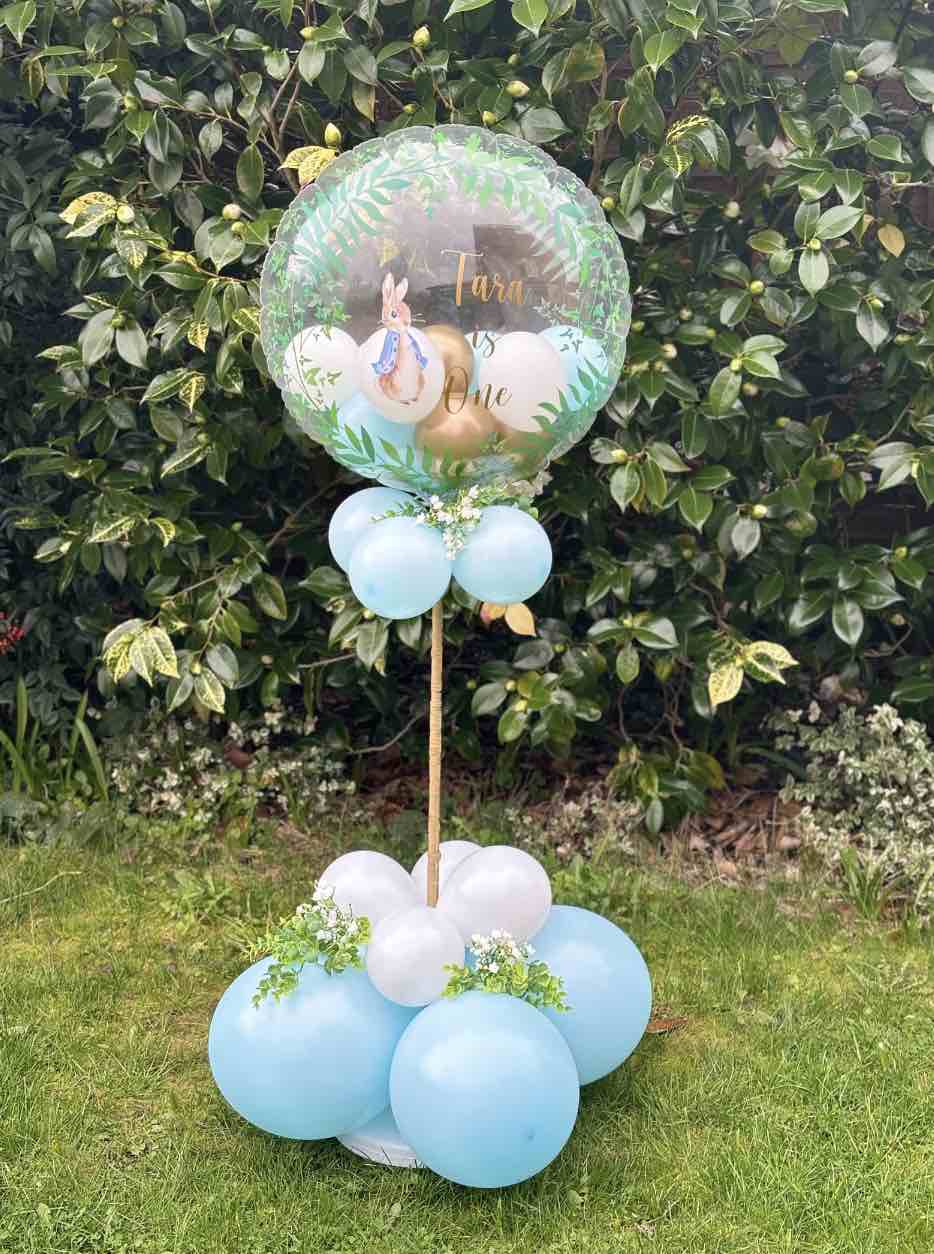 Personalised Peter Rabbit Balloon Stand
