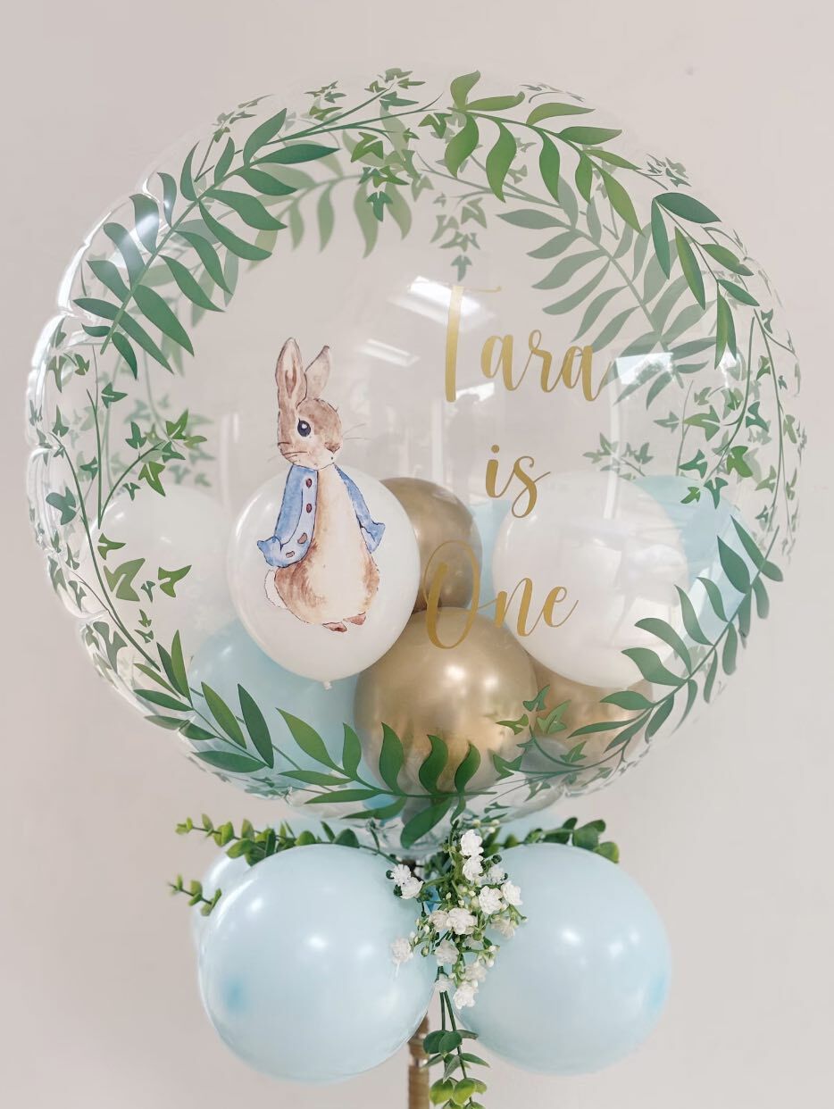 Personalised Peter Rabbit Balloon Stand