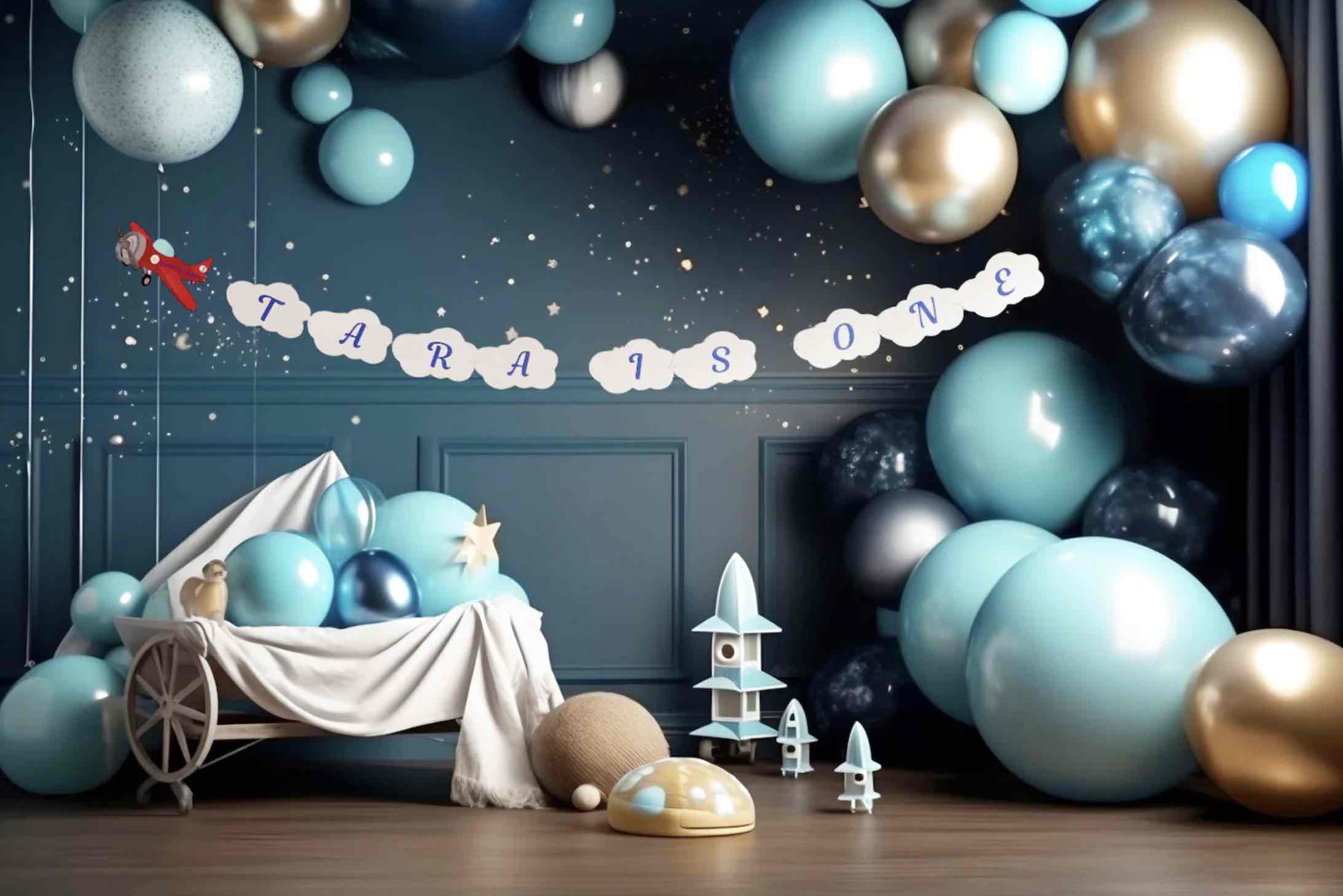 Personalised Clouds and Plane Banner