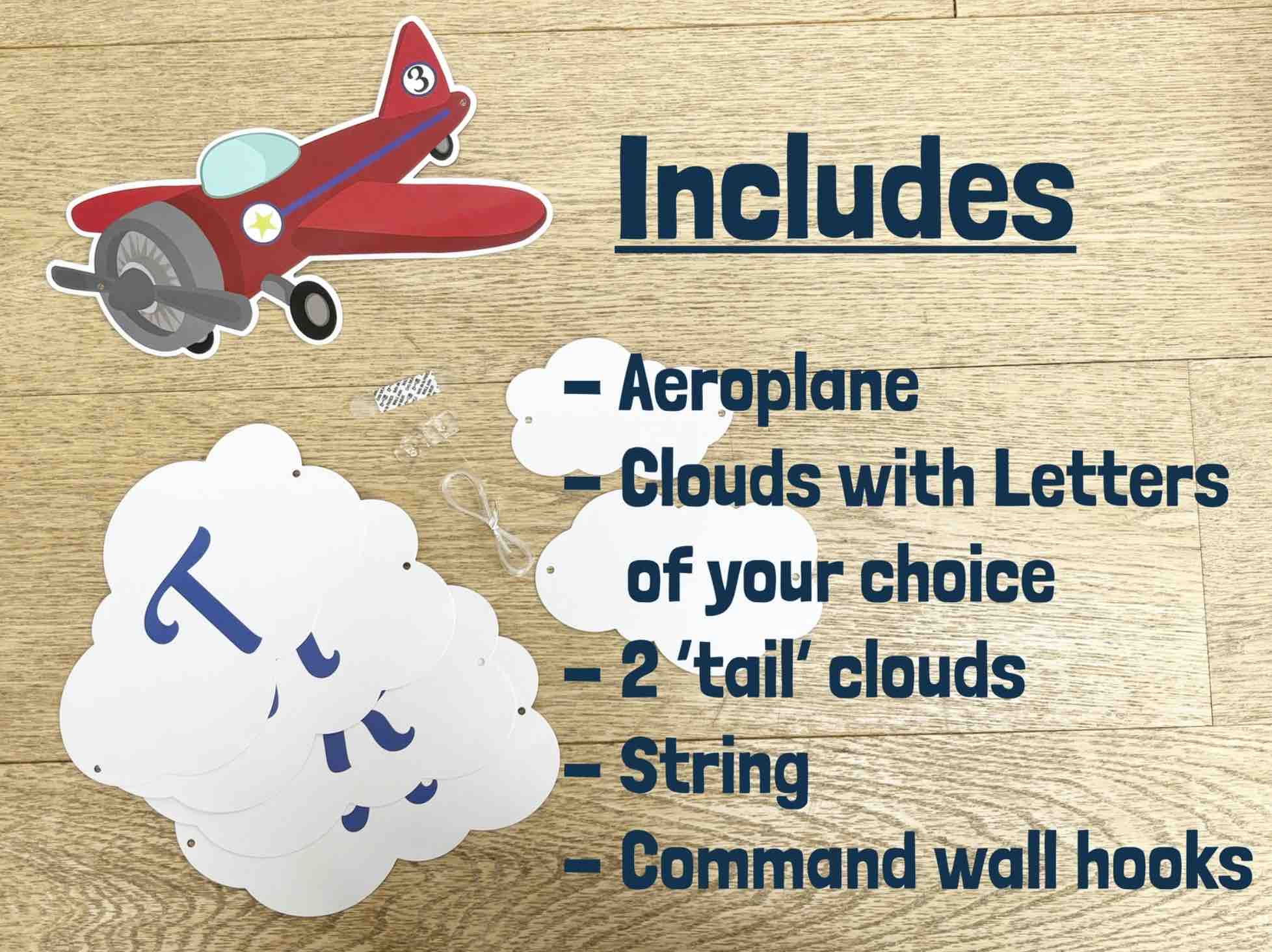 Personalised Clouds and Plane Banner