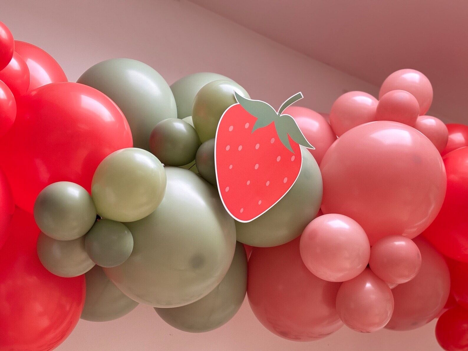 Strawberry Balloon Arch
