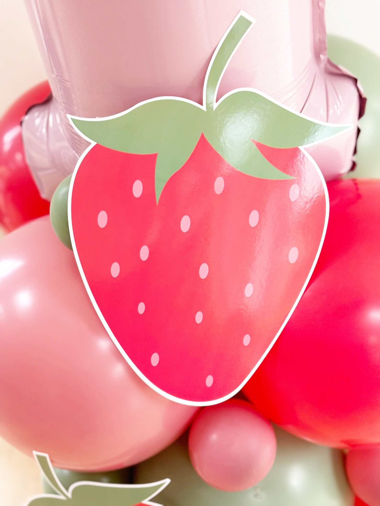 Strawberry Balloon Sculpture