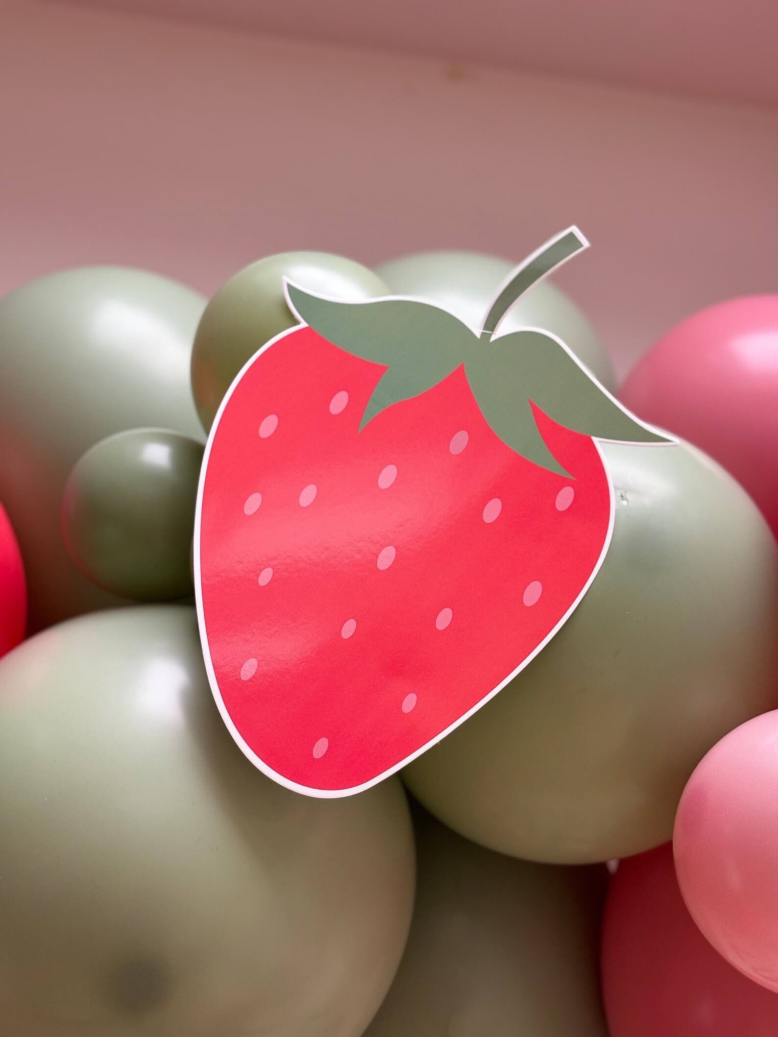 Strawberry Balloon Arch