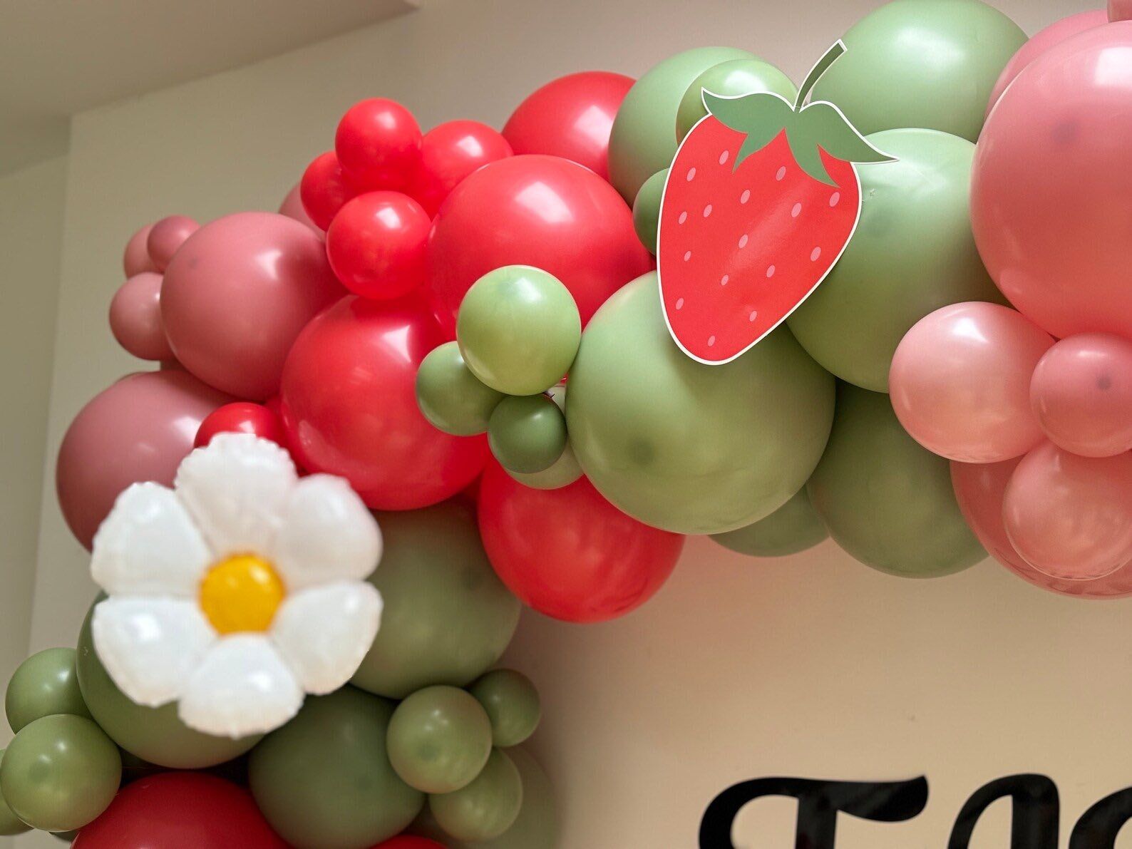 Strawberry Balloon Arch