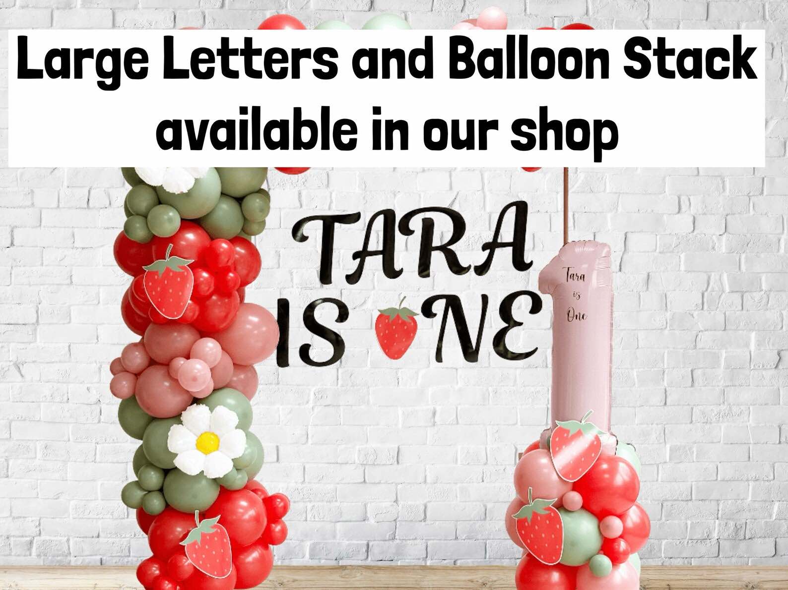 Strawberry Balloon Arch