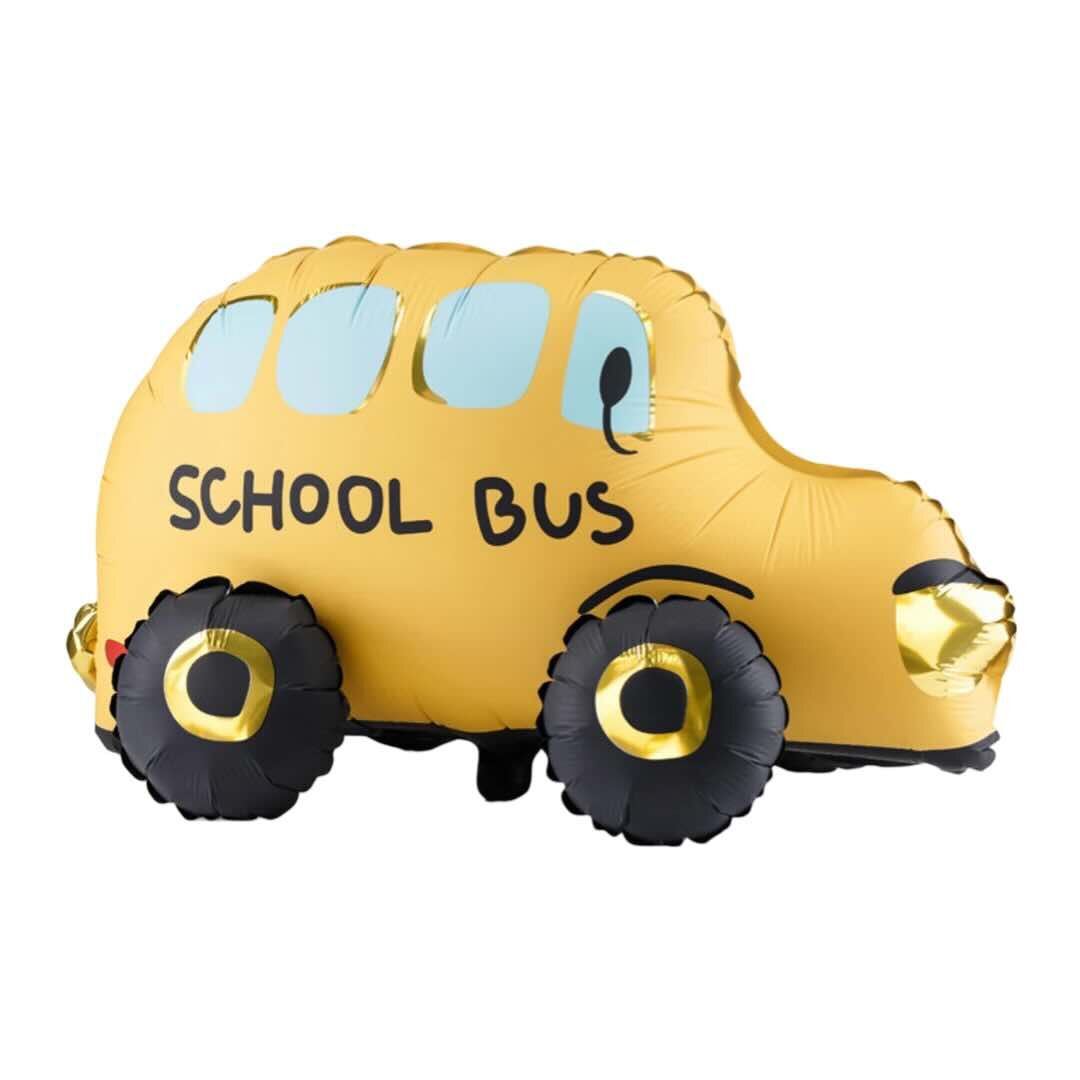 Standing School Bus Foil Balloon