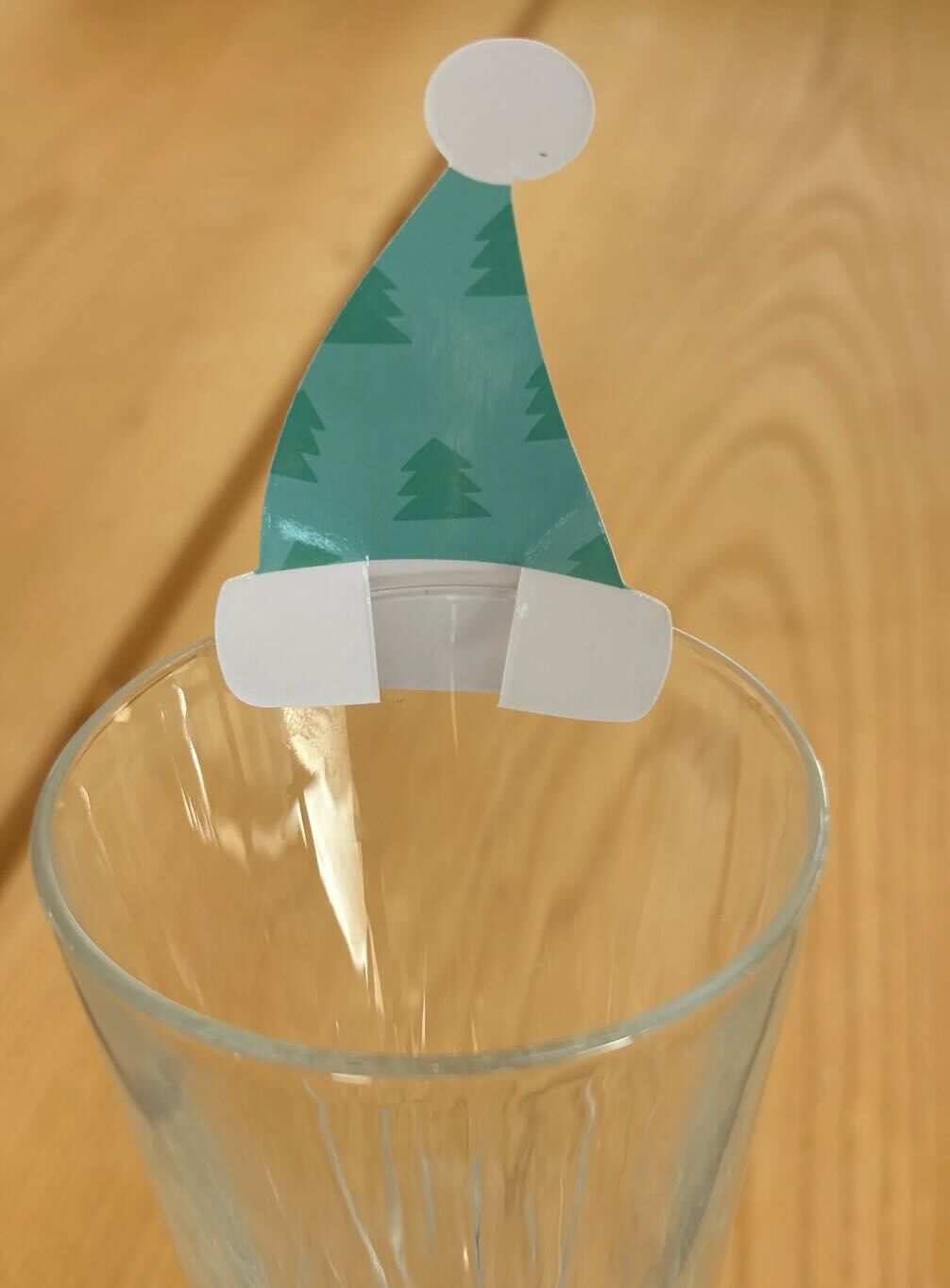 pixelcut-export Christmas Santa Hat Glass Decorations