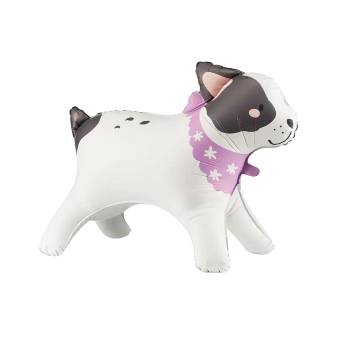 Standing Bulldog Dog Foil Balloon