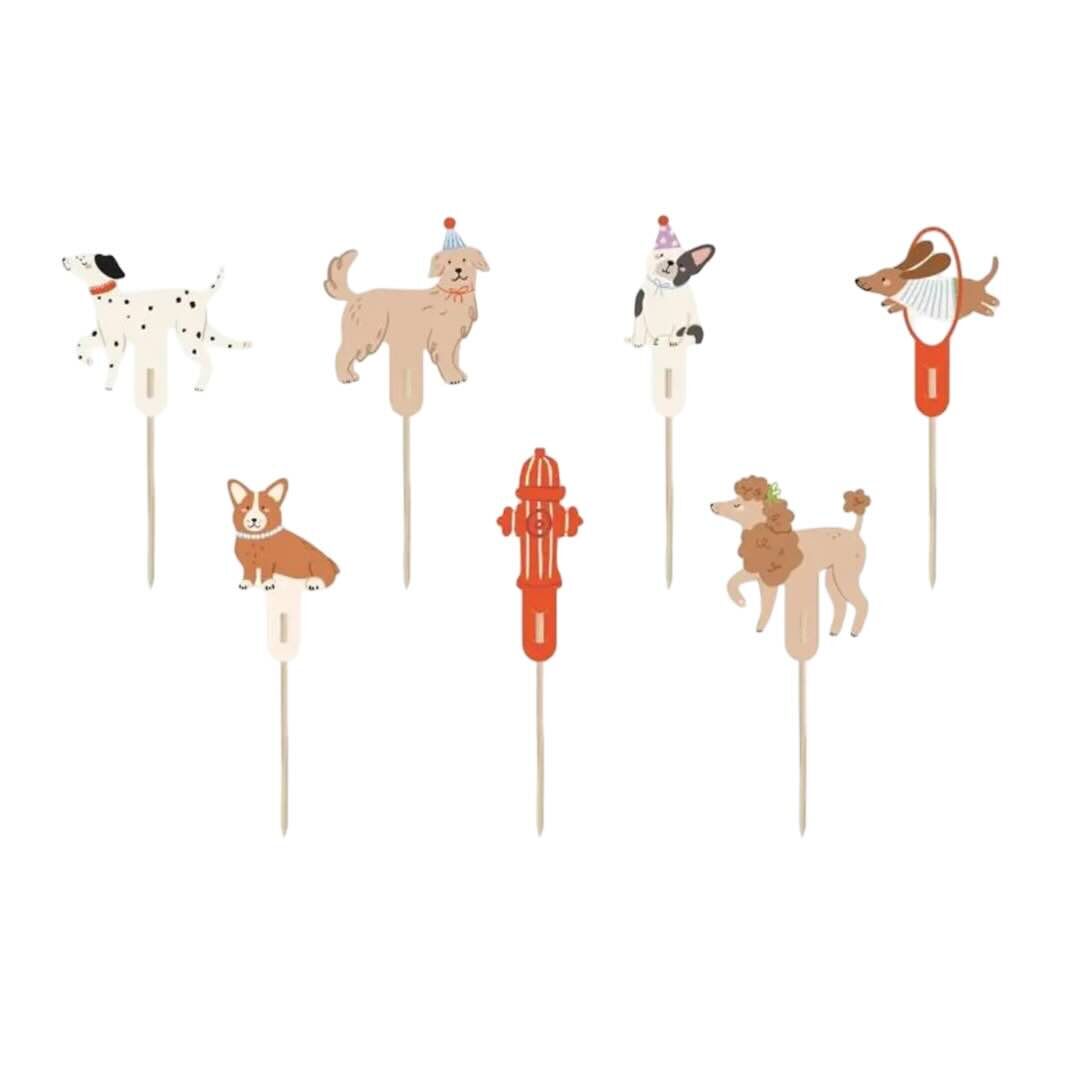 Dogs Themed Cupcake Toppers