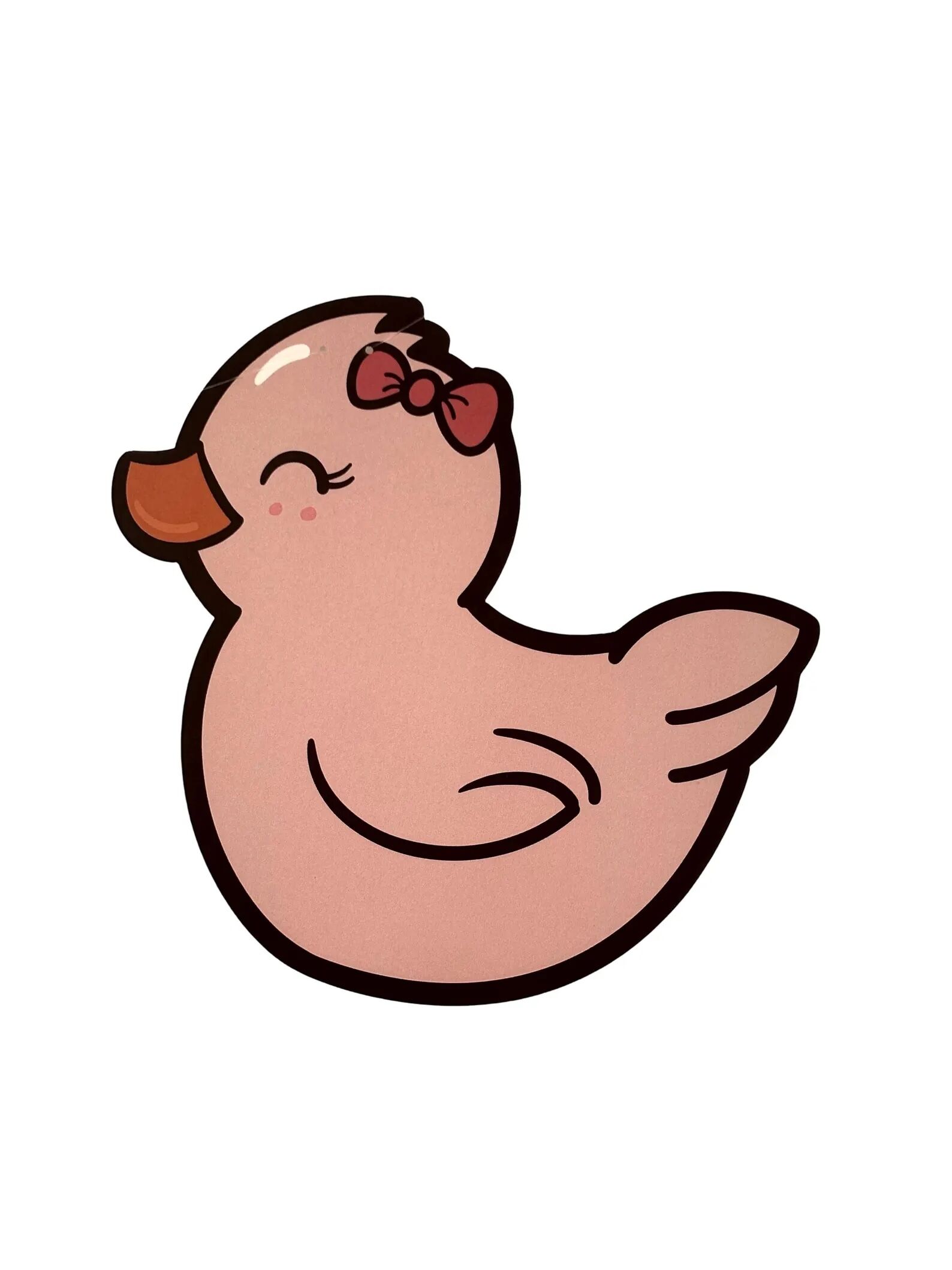 Personalised Pink Duck Birthday Banner