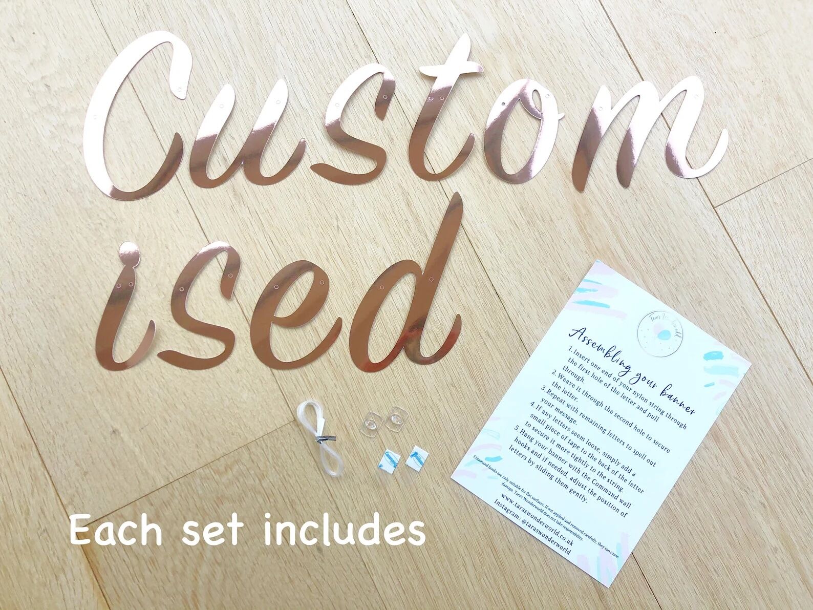 Personalised Pink Duck Birthday Banner