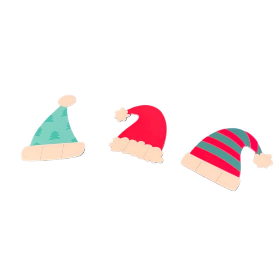 pixelcut-export Christmas Santa Hat Glass Decorations