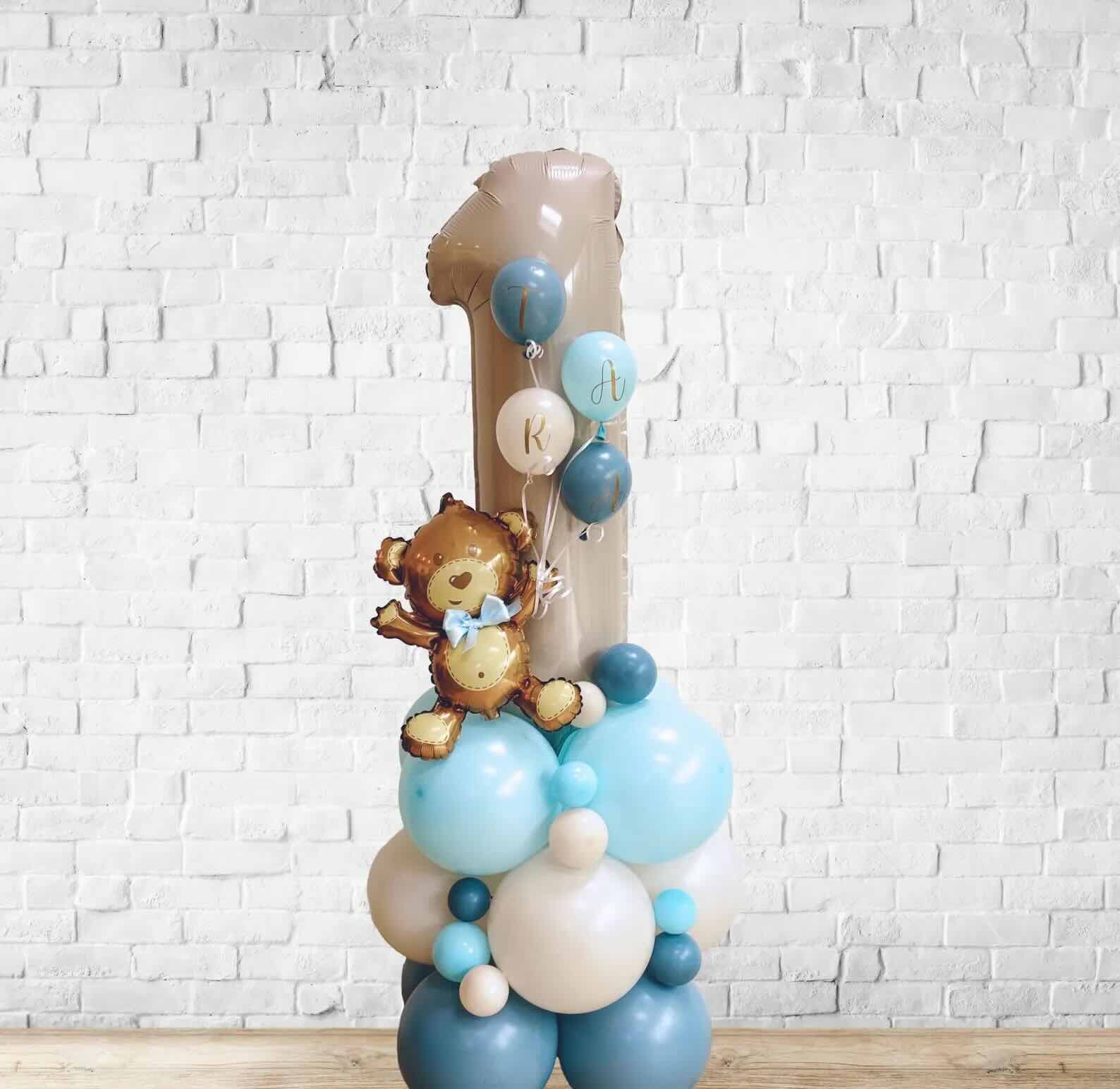 DIY Blue 55" Bear Balloon Sculpture