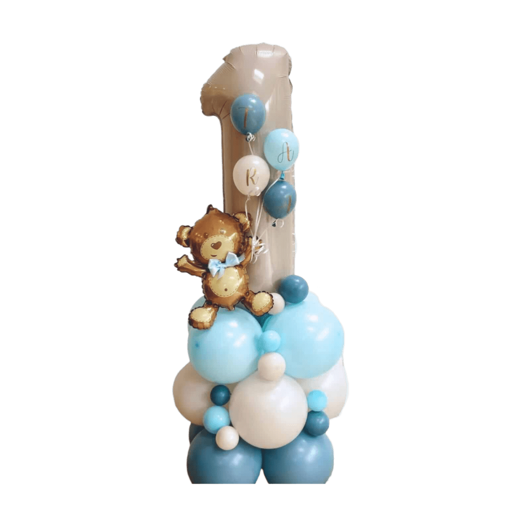 DIY Blue 55" Bear Balloon Sculpture
