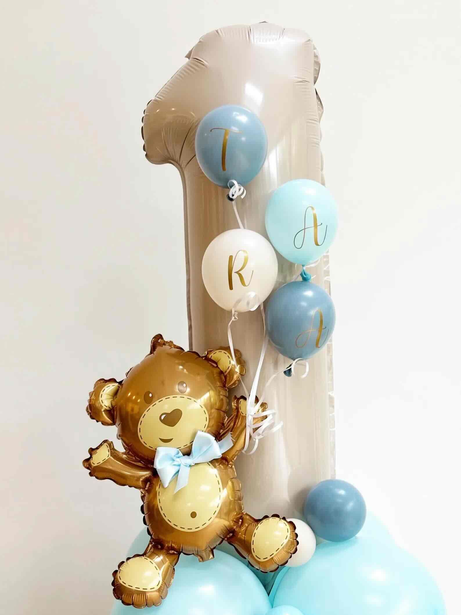 DIY Blue 55" Bear Balloon Sculpture