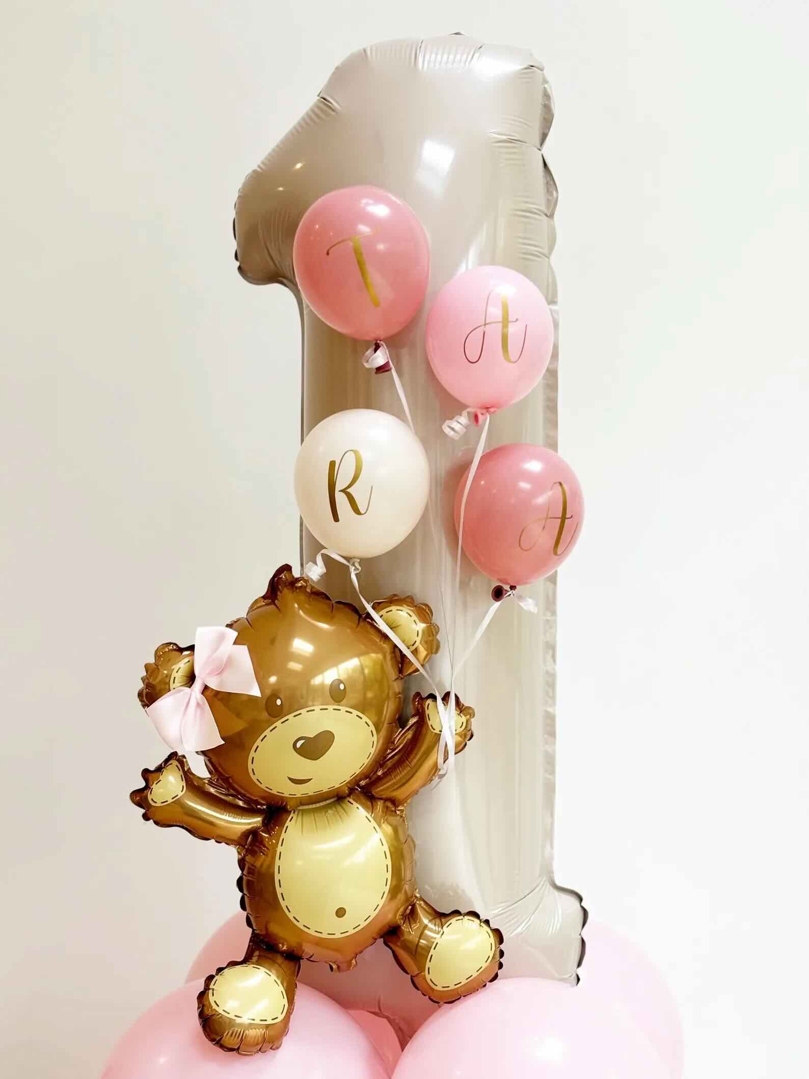 DIY Pink 55" Bear Balloon Sculpture